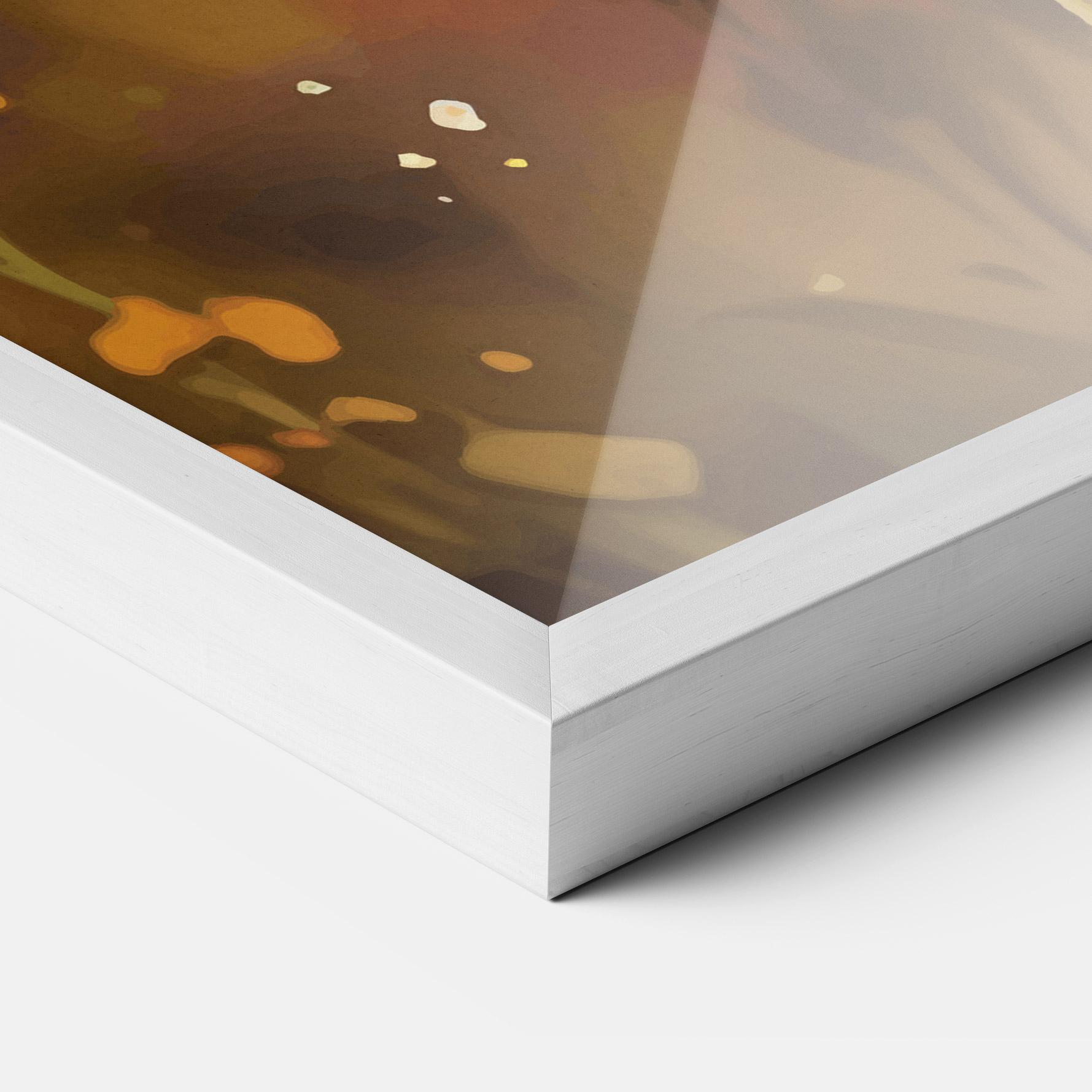 Poster Înrămat Orange Pink Spring mockup 3