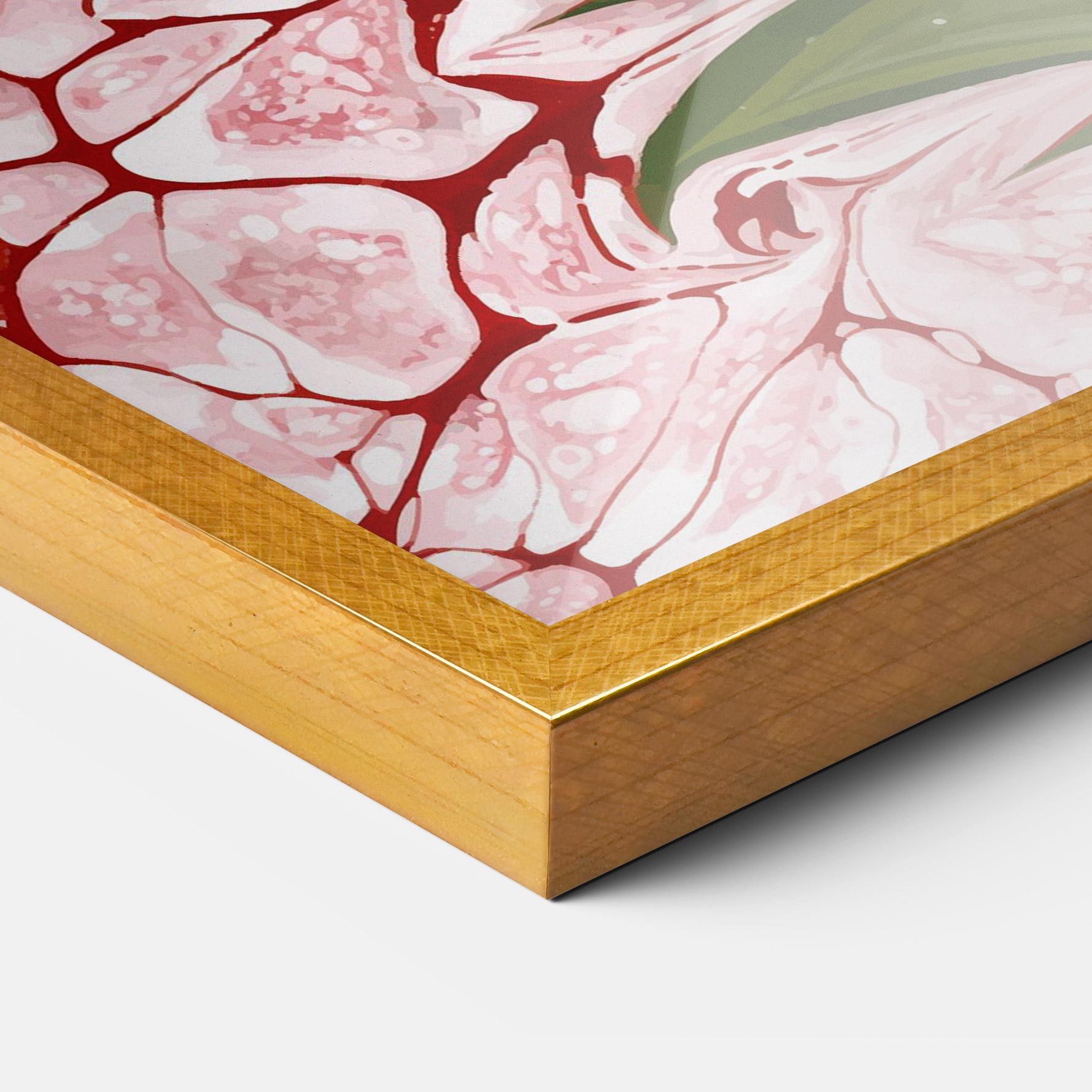 Poster Înrămat Blue Spring Flower mockup 3