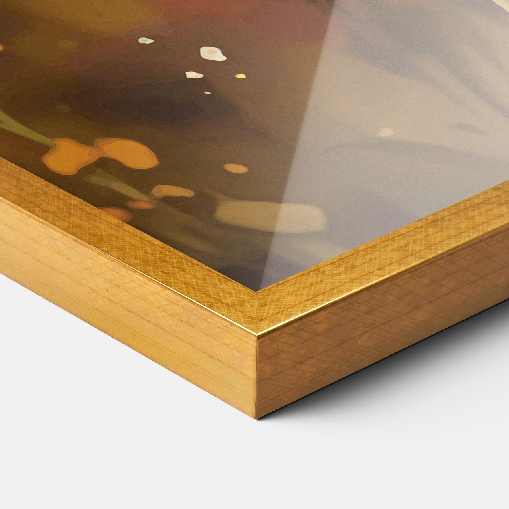 Poster Înrămat Orange Pink Spring mockup 3