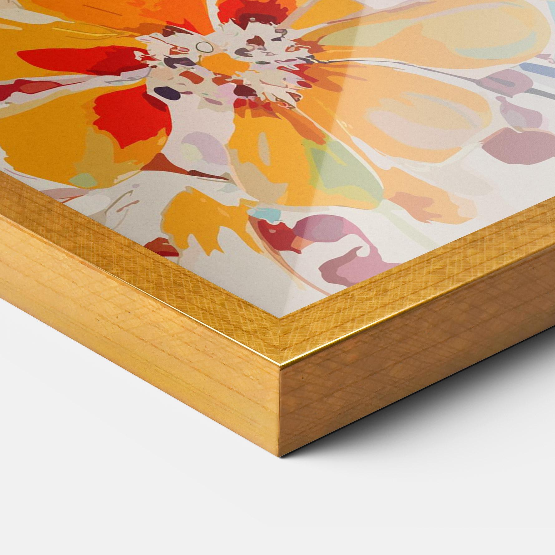 Poster Înrămat Red Orange Spring mockup 3