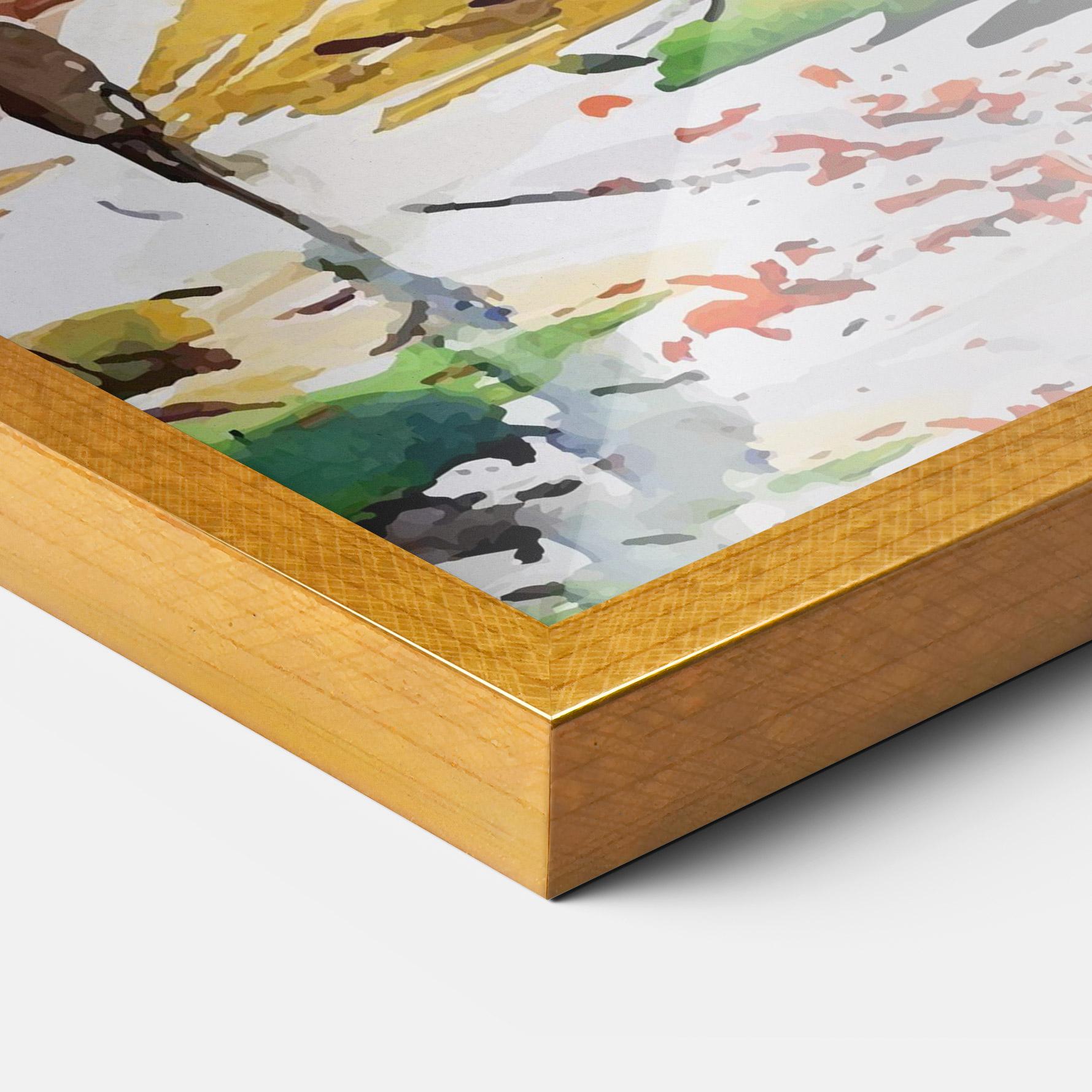 Poster Înrămat Watercolor Spring Tree mockup 3