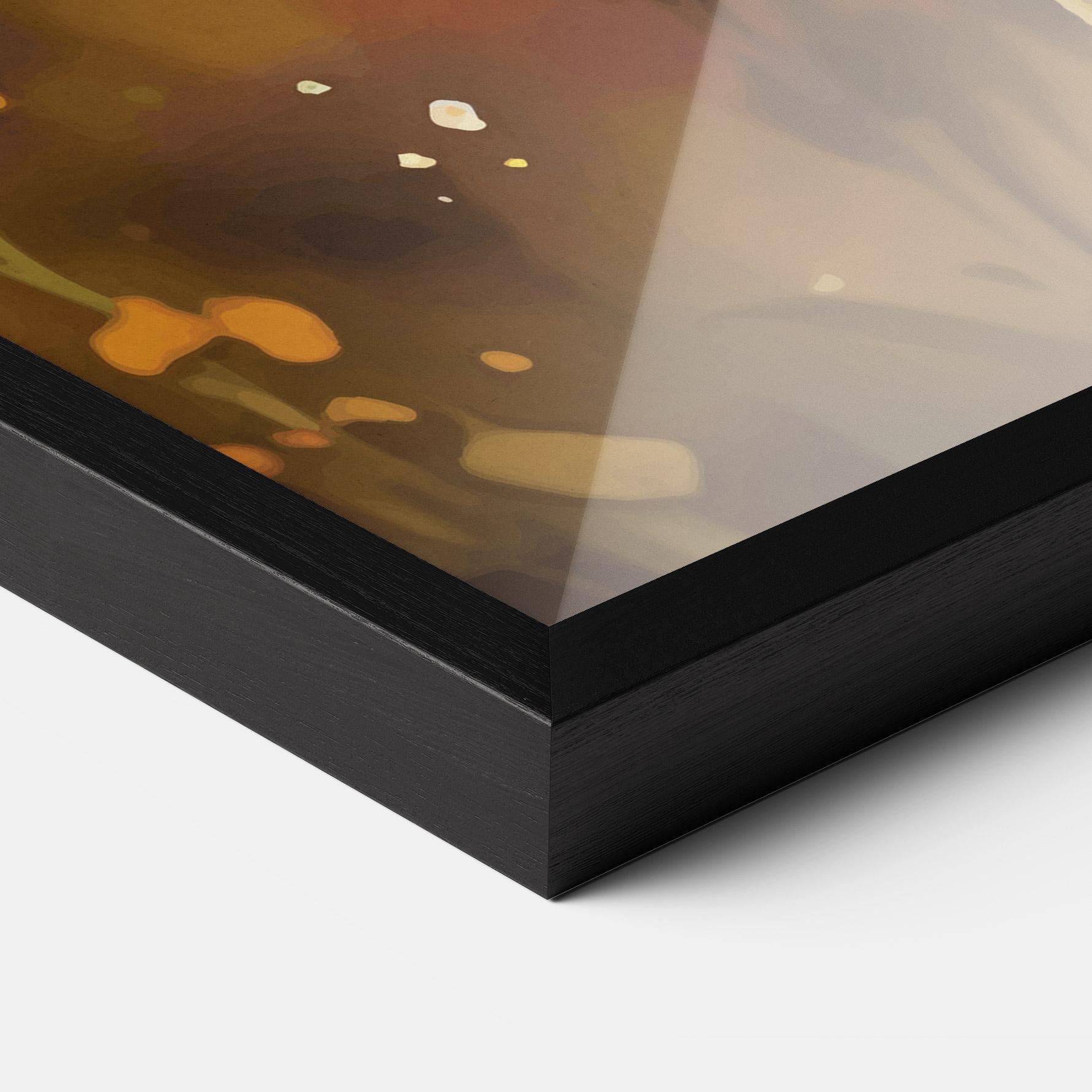 Poster Înrămat Orange Pink Spring mockup 3