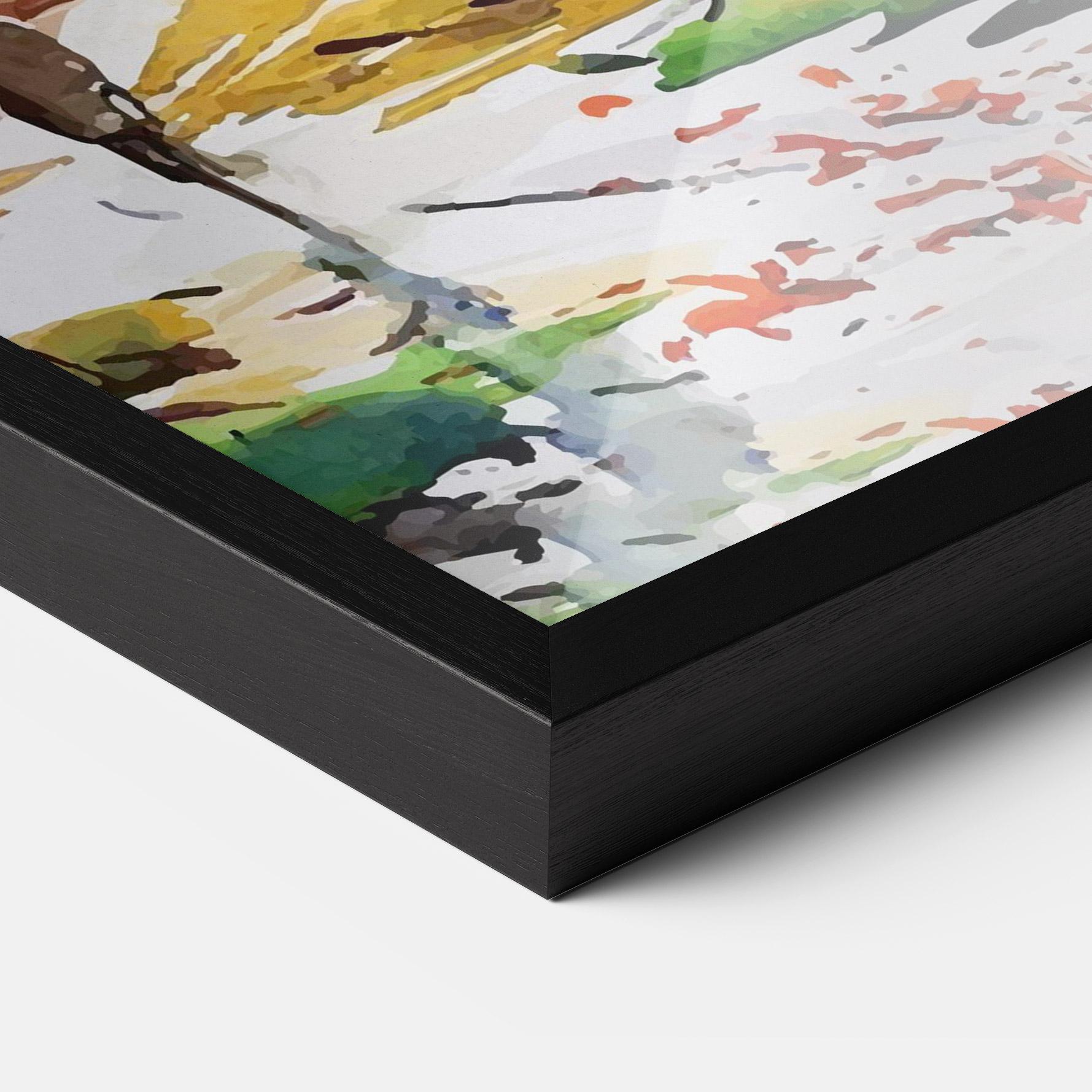 Poster Înrămat Watercolor Spring Tree mockup 3