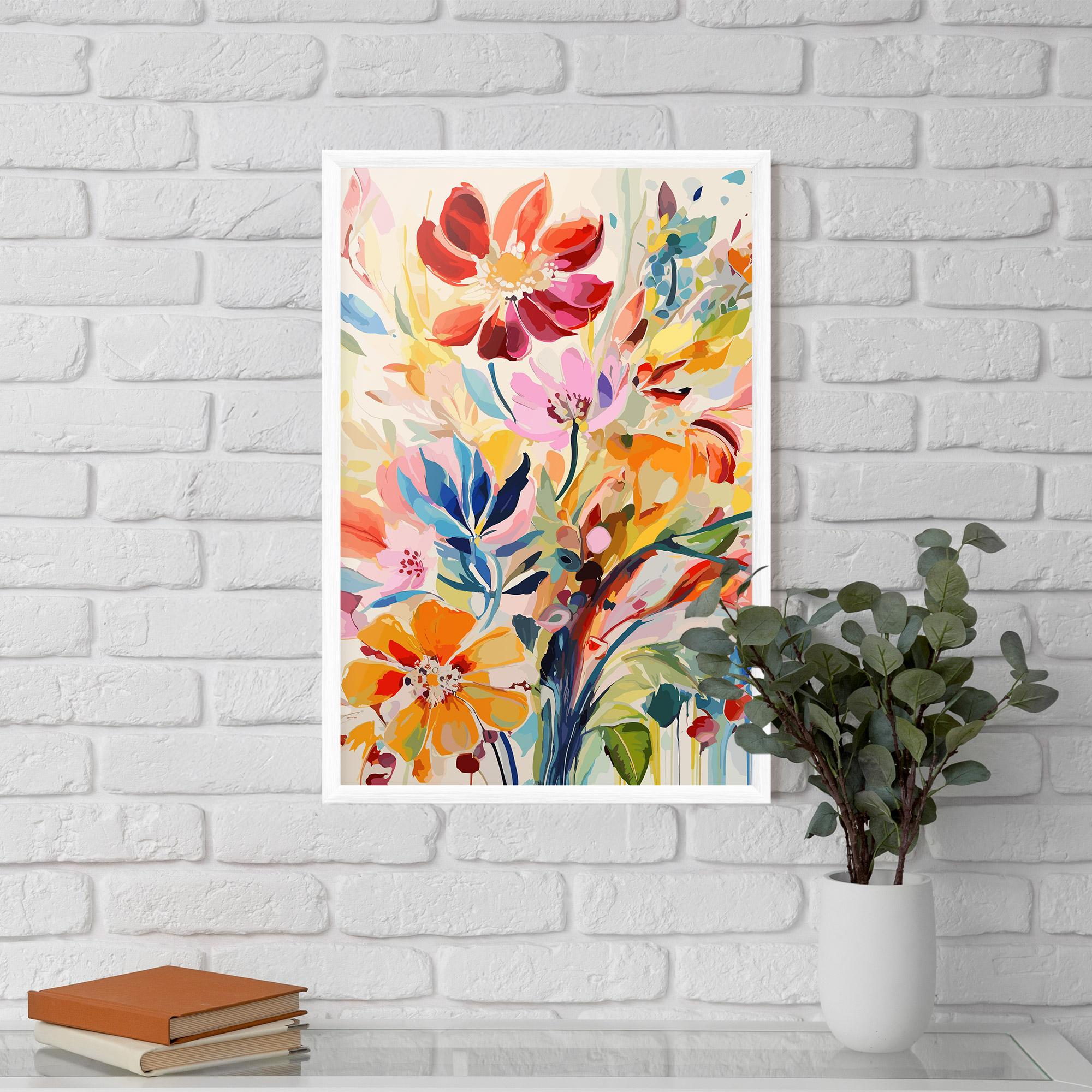 Poster Înrămat Red Orange Spring mockup 5