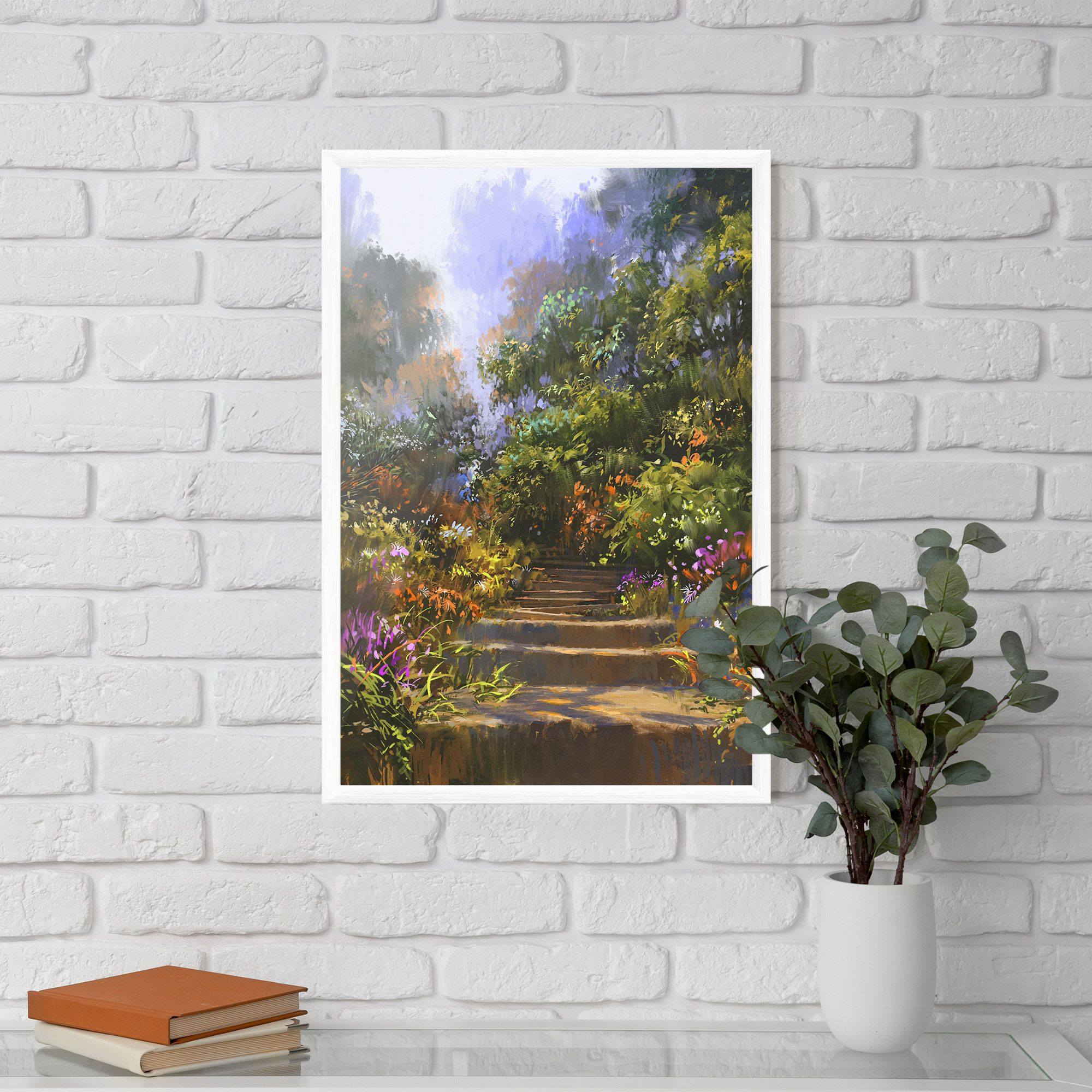 Spring Staircase Painting mockup 5