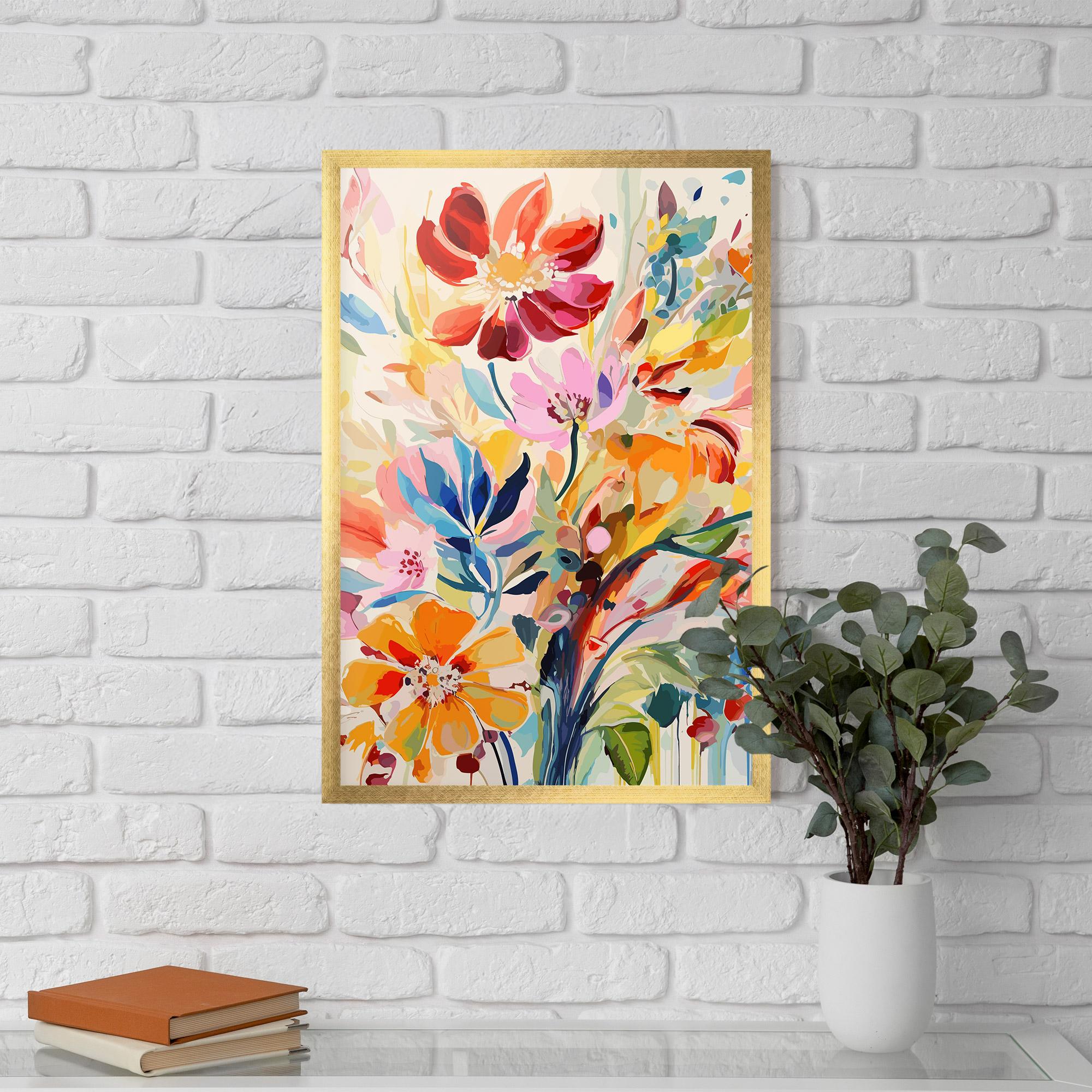 Poster Înrămat Red Orange Spring mockup 5