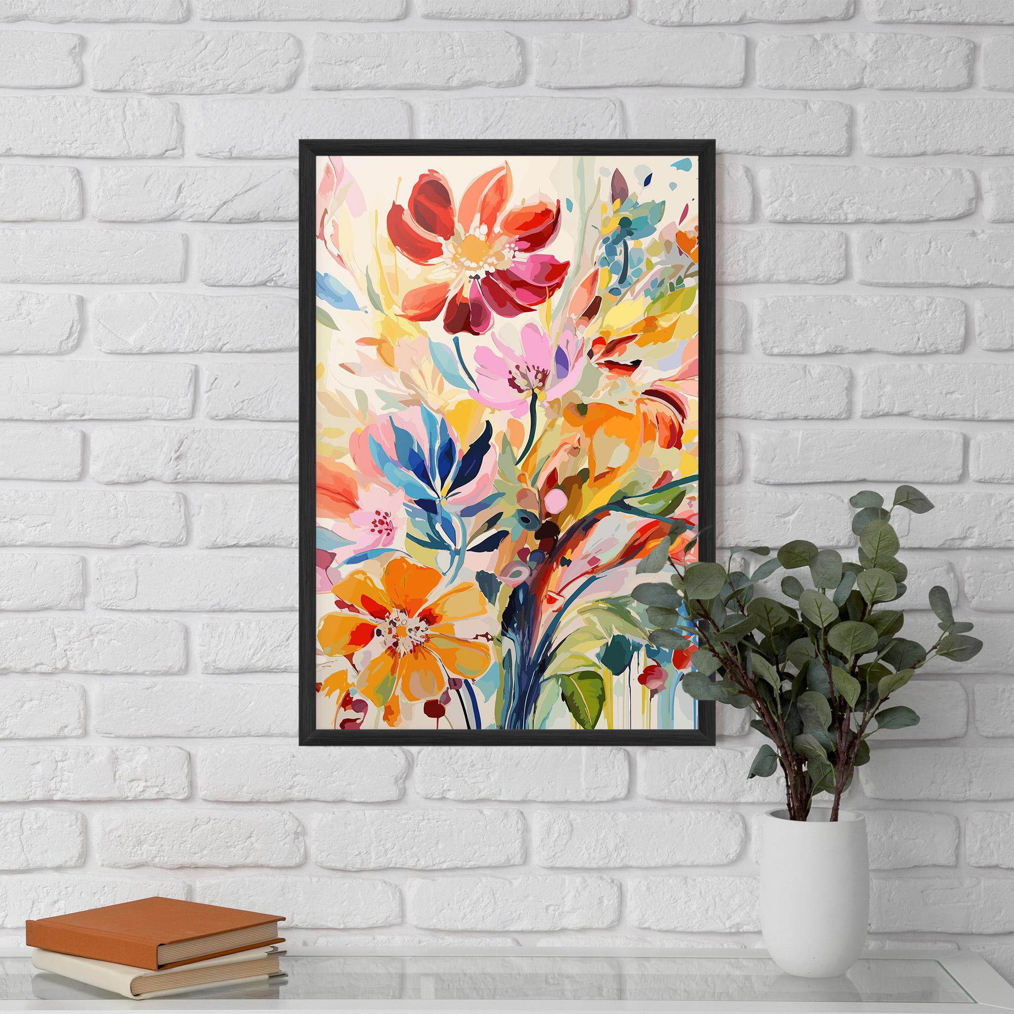 Poster Înrămat Red Orange Spring mockup 5