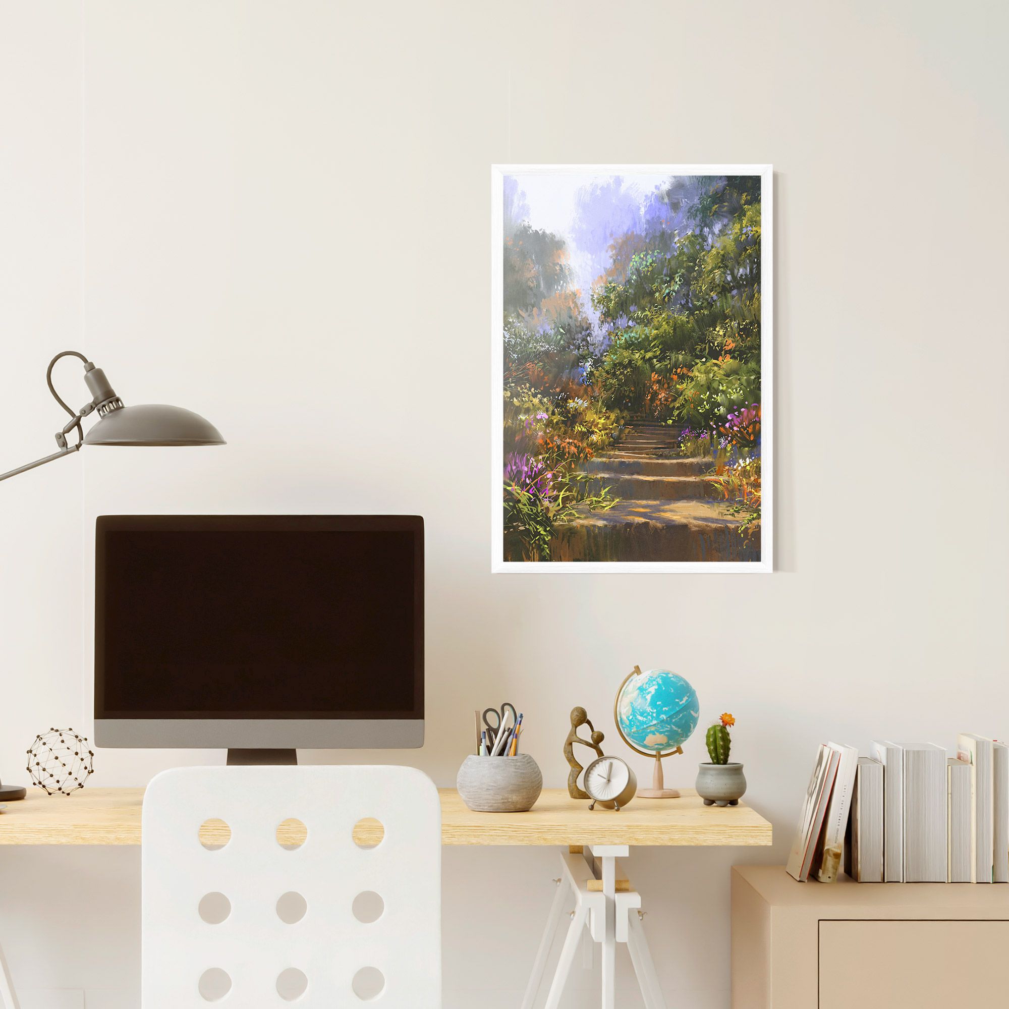 Spring Staircase Painting mockup 6