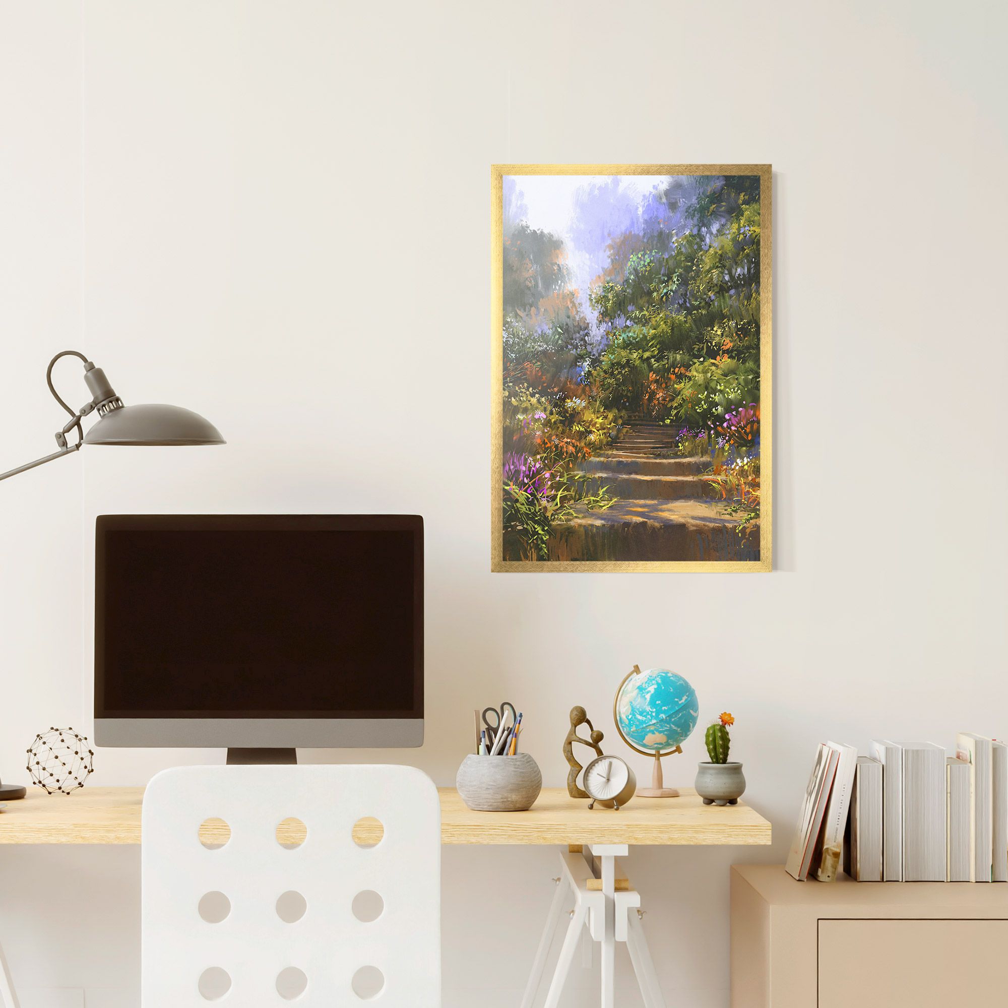 Spring Staircase Painting mockup 6