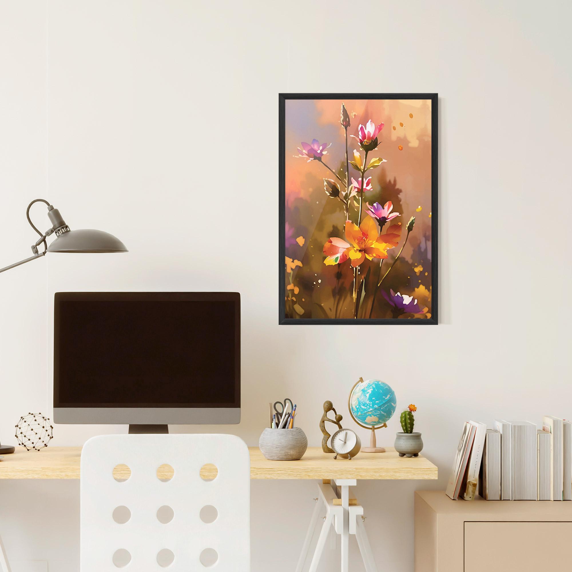 Poster Înrămat Orange Pink Spring mockup 6