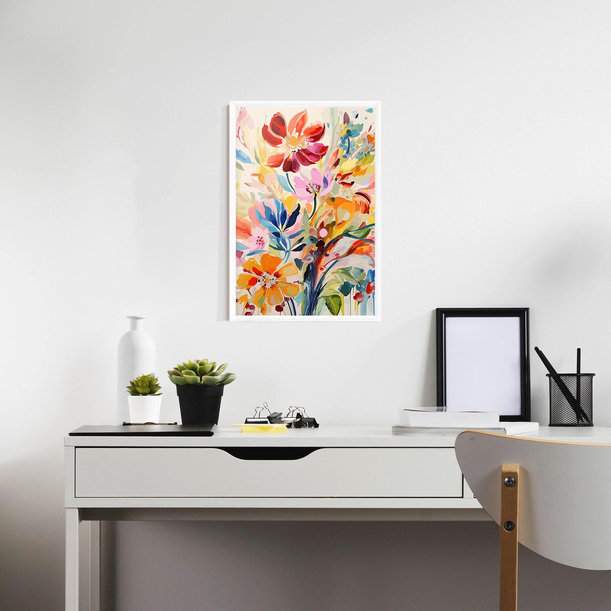 Poster Înrămat Red Orange Spring mockup 7