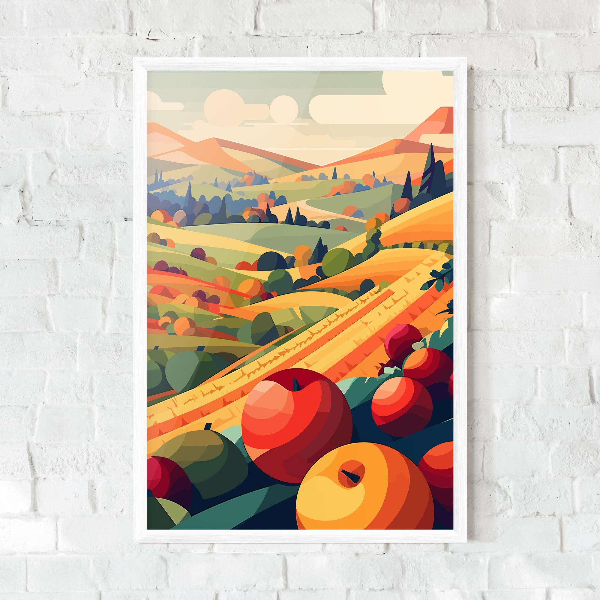Poster Înrămat Autumn Rural Fruits mockup 0