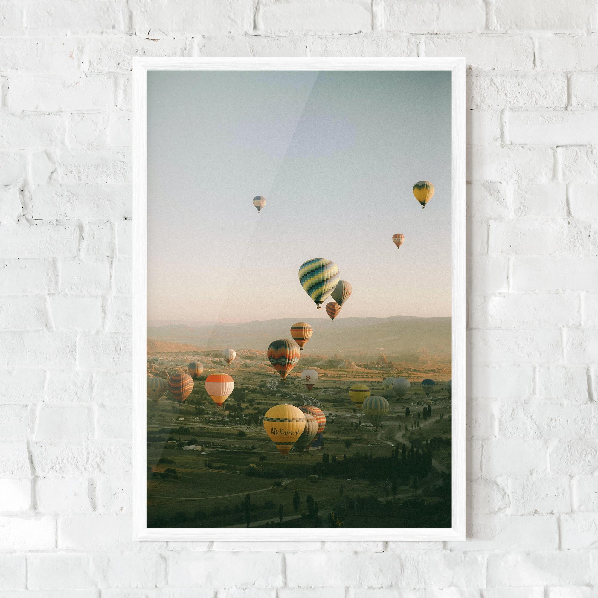 Poster Înrămat Hot Ballons mockup 0