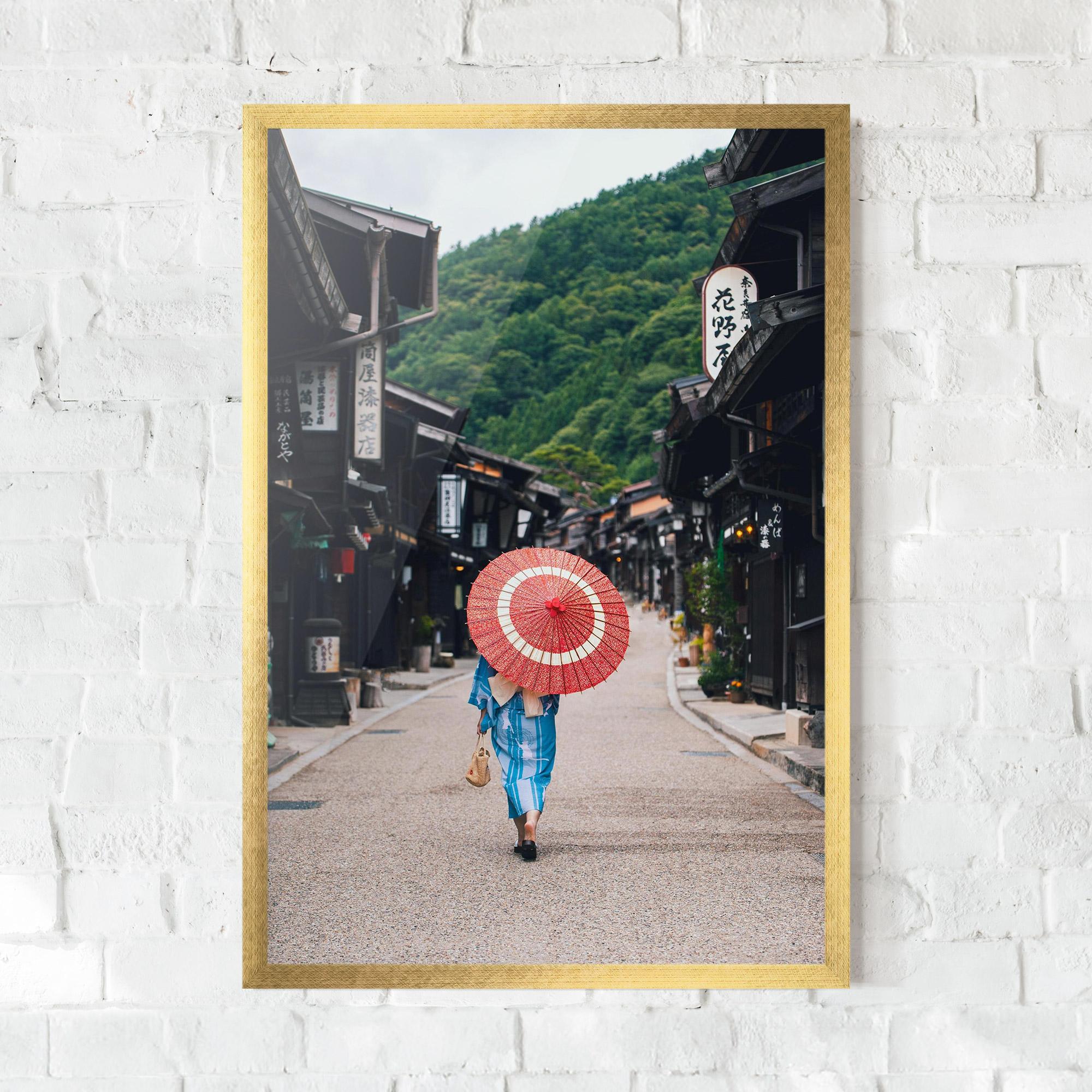 Poster Înrămat China Roads mockup 0