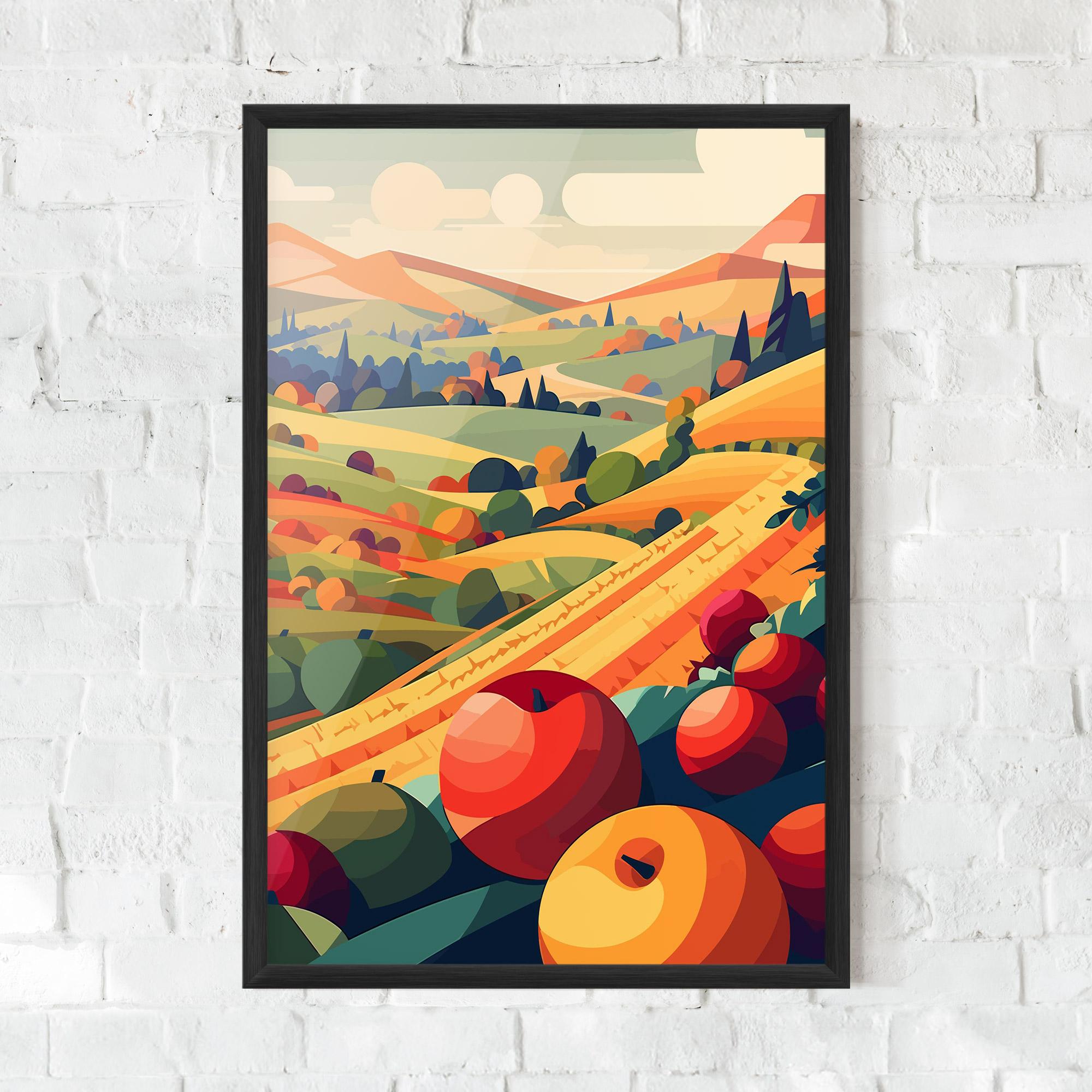Poster Înrămat Autumn Rural Fruits mockup 0