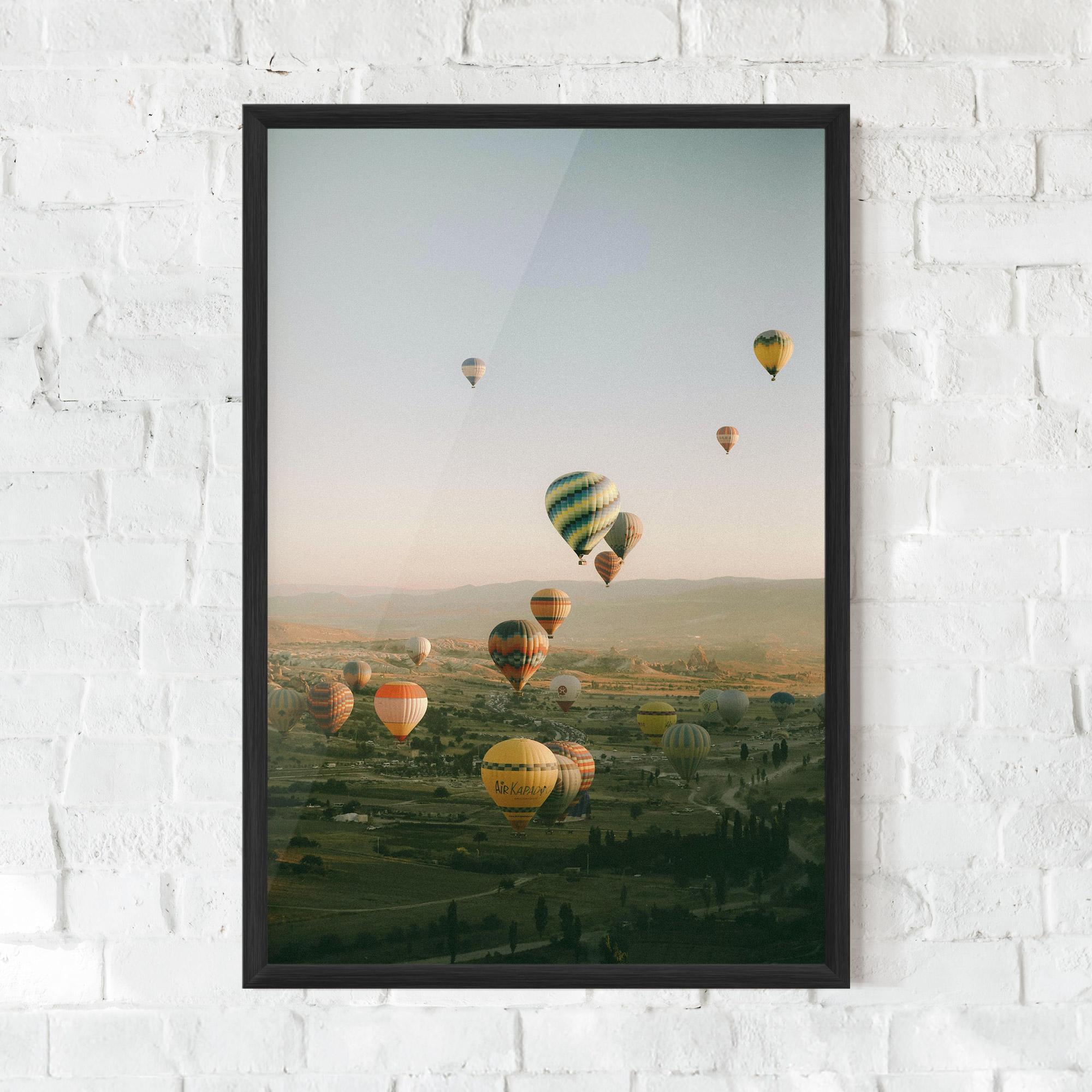 Poster Înrămat Hot Ballons mockup 0