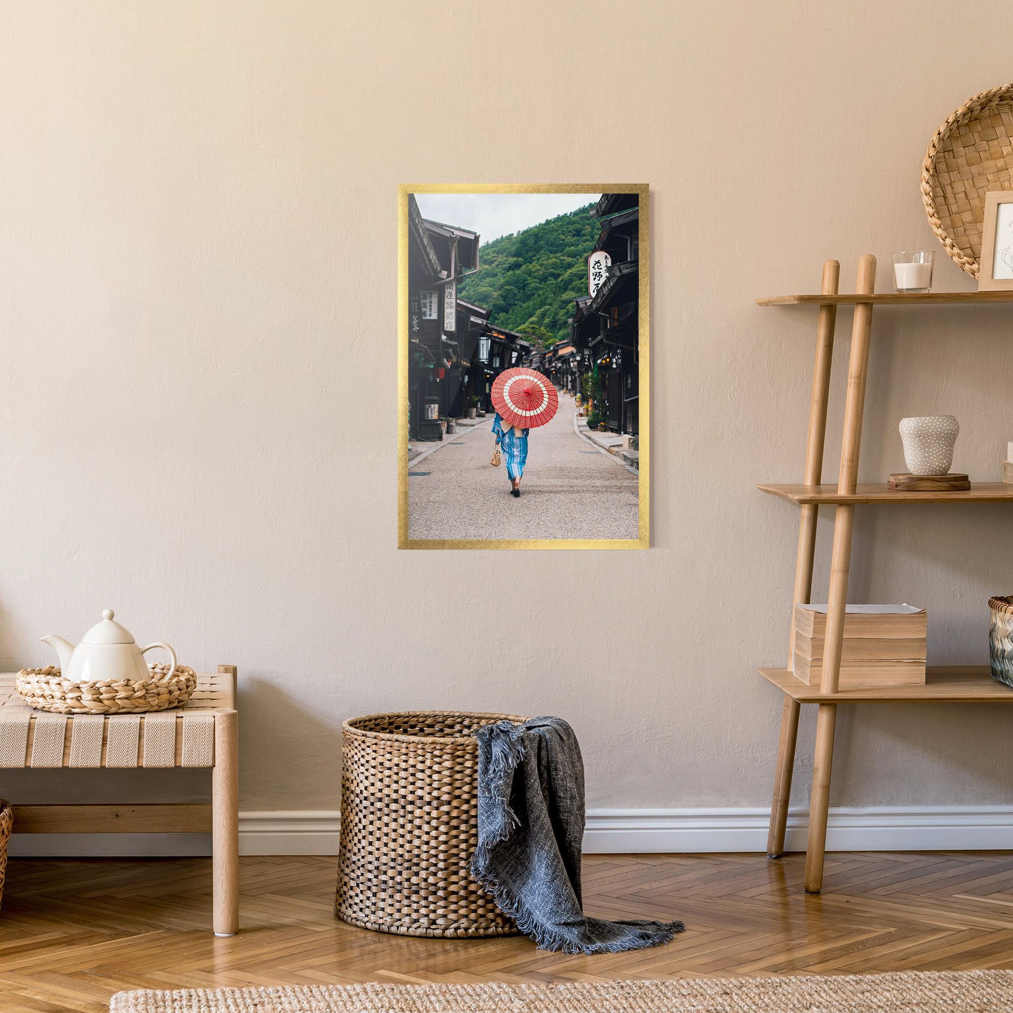 Poster Înrămat China Roads mockup 9