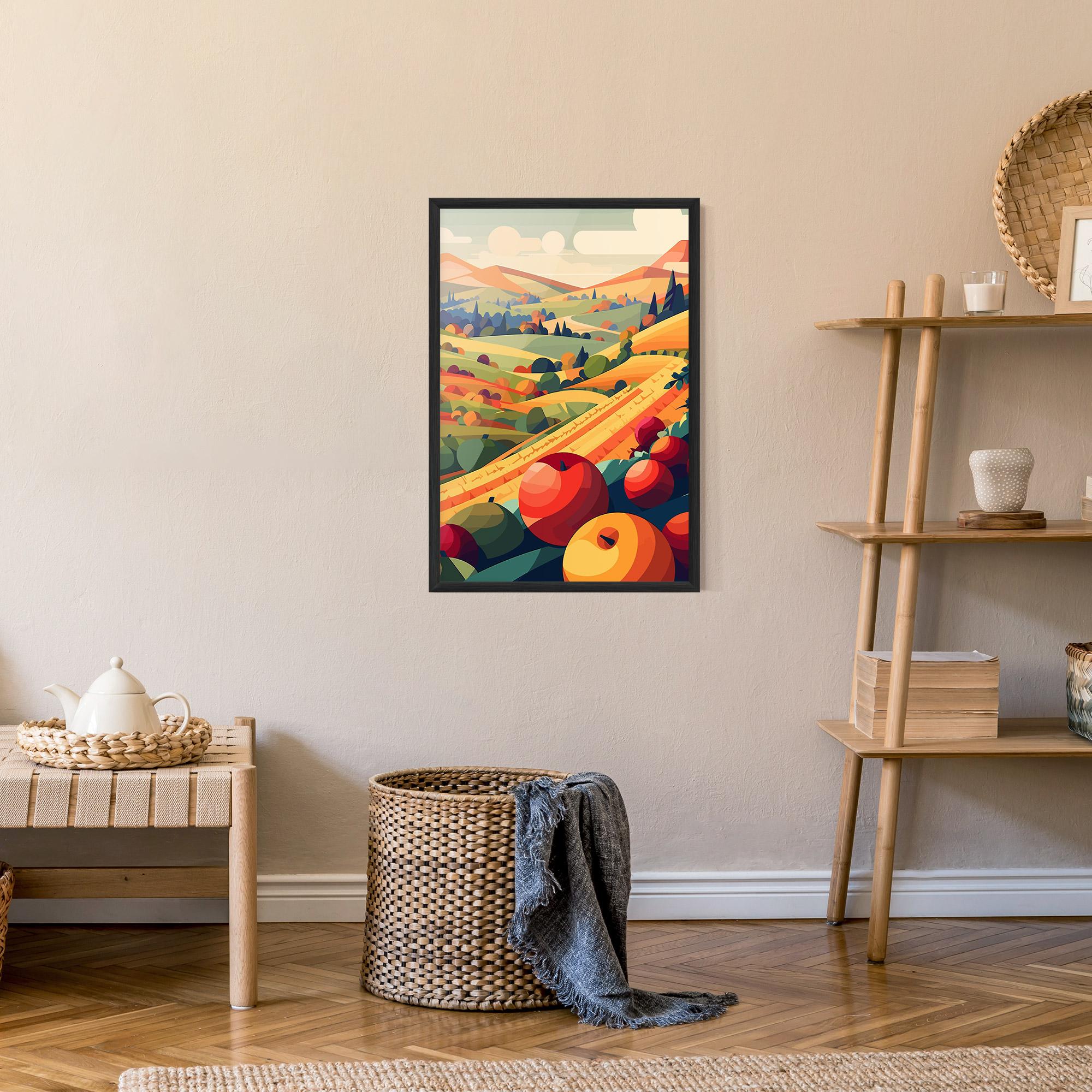 Poster Înrămat Autumn Rural Fruits mockup 9