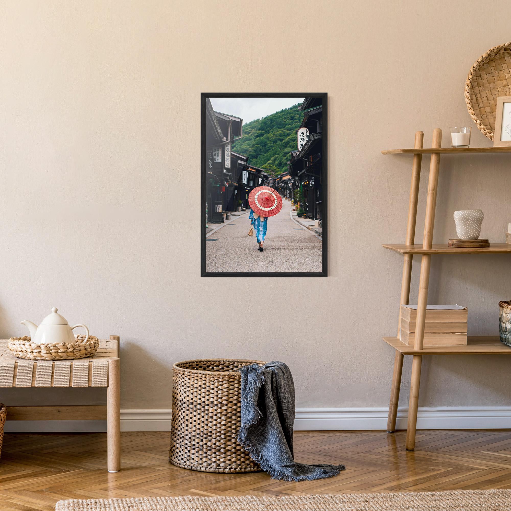 Poster Înrămat China Roads mockup 9