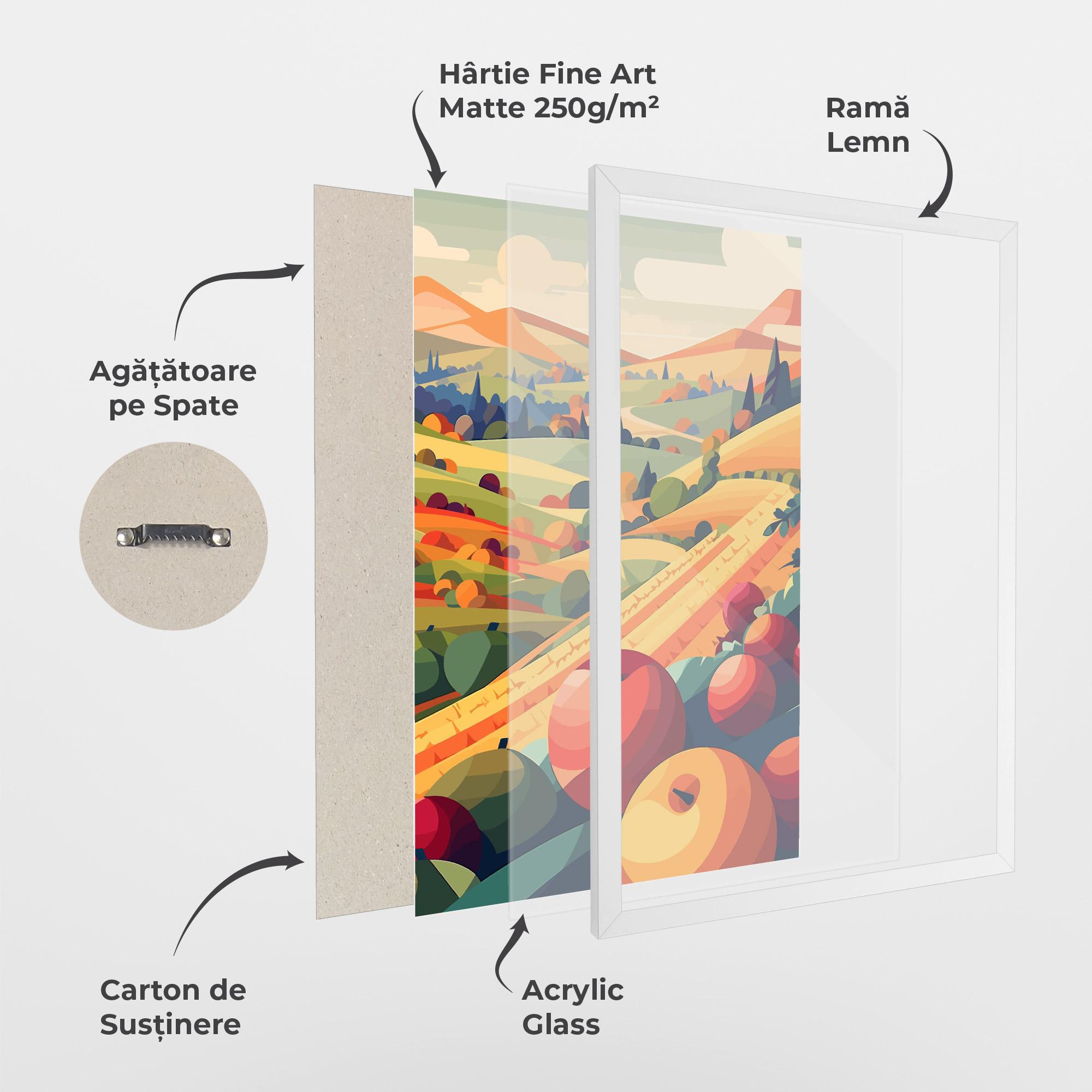 Poster Înrămat Autumn Rural Fruits mockup 1