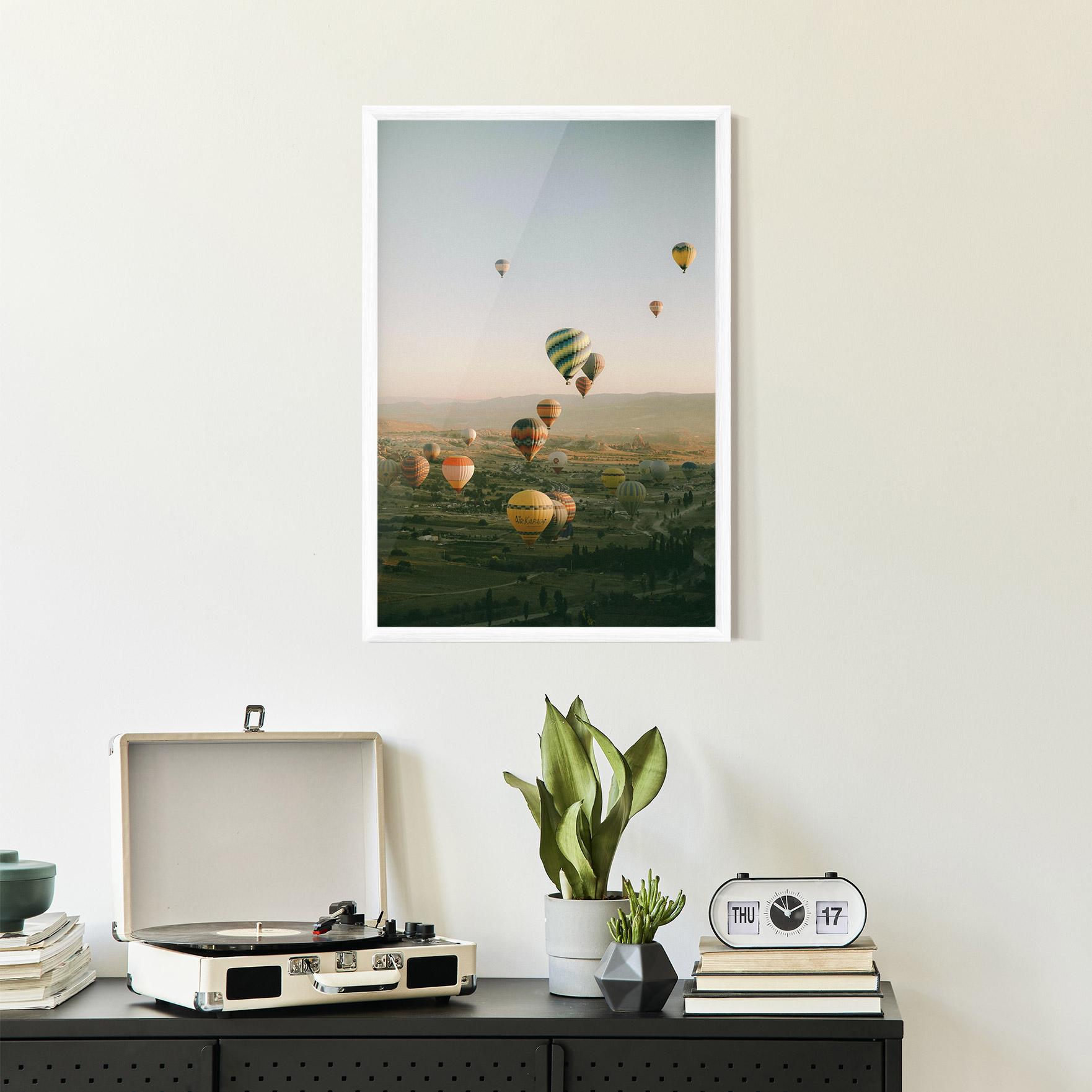 Poster Înrămat Hot Ballons mockup 2