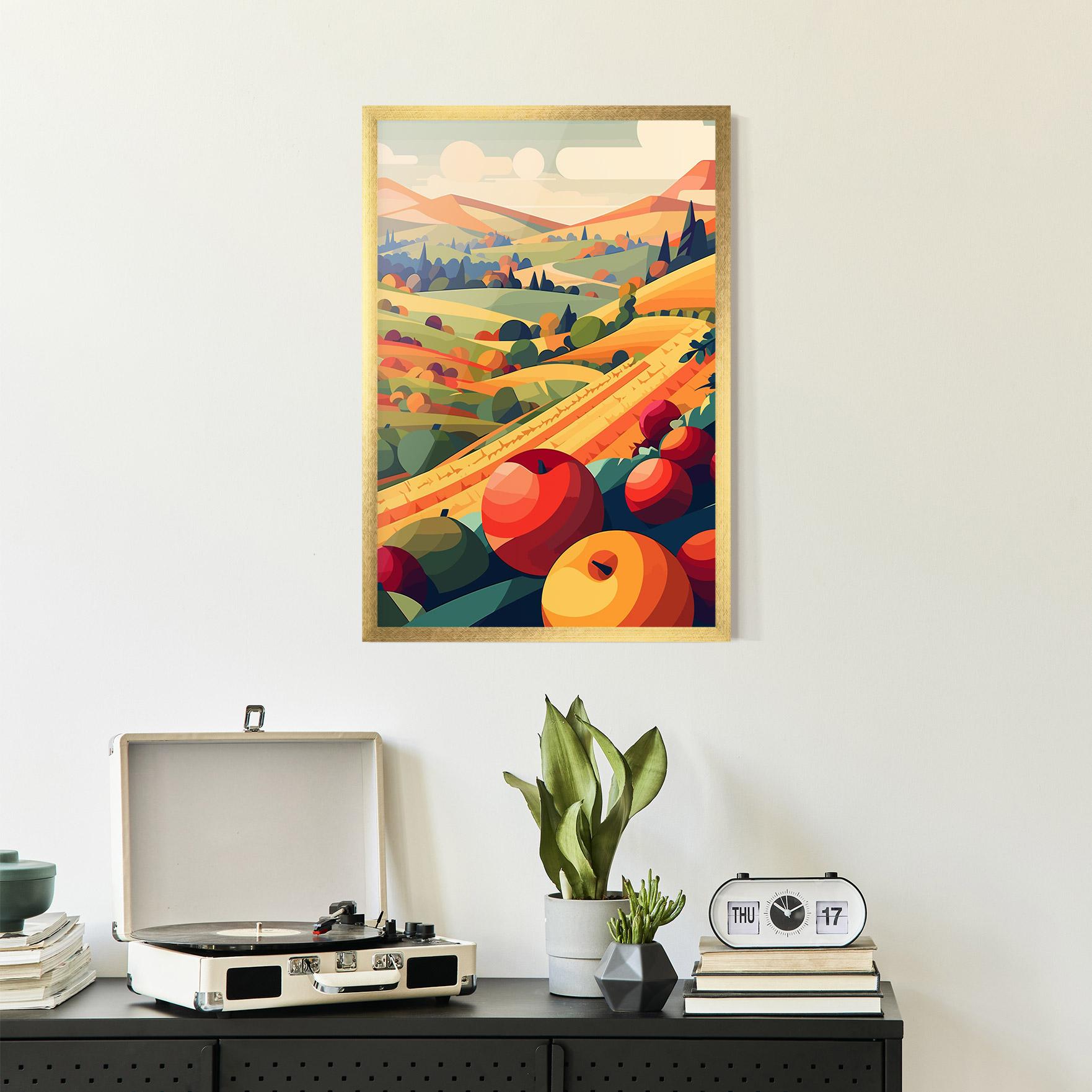 Poster Înrămat Autumn Rural Fruits mockup 2