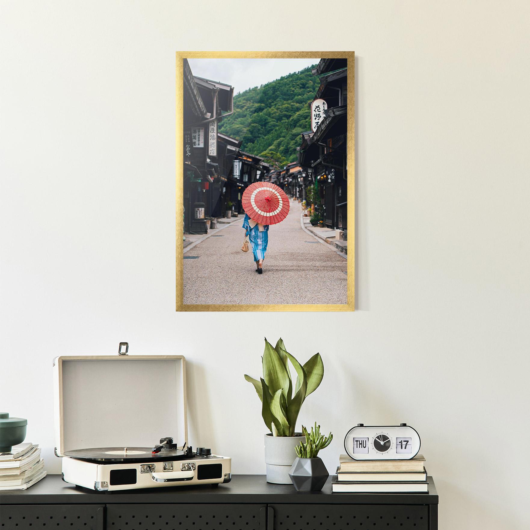 Poster Înrămat China Roads mockup 2