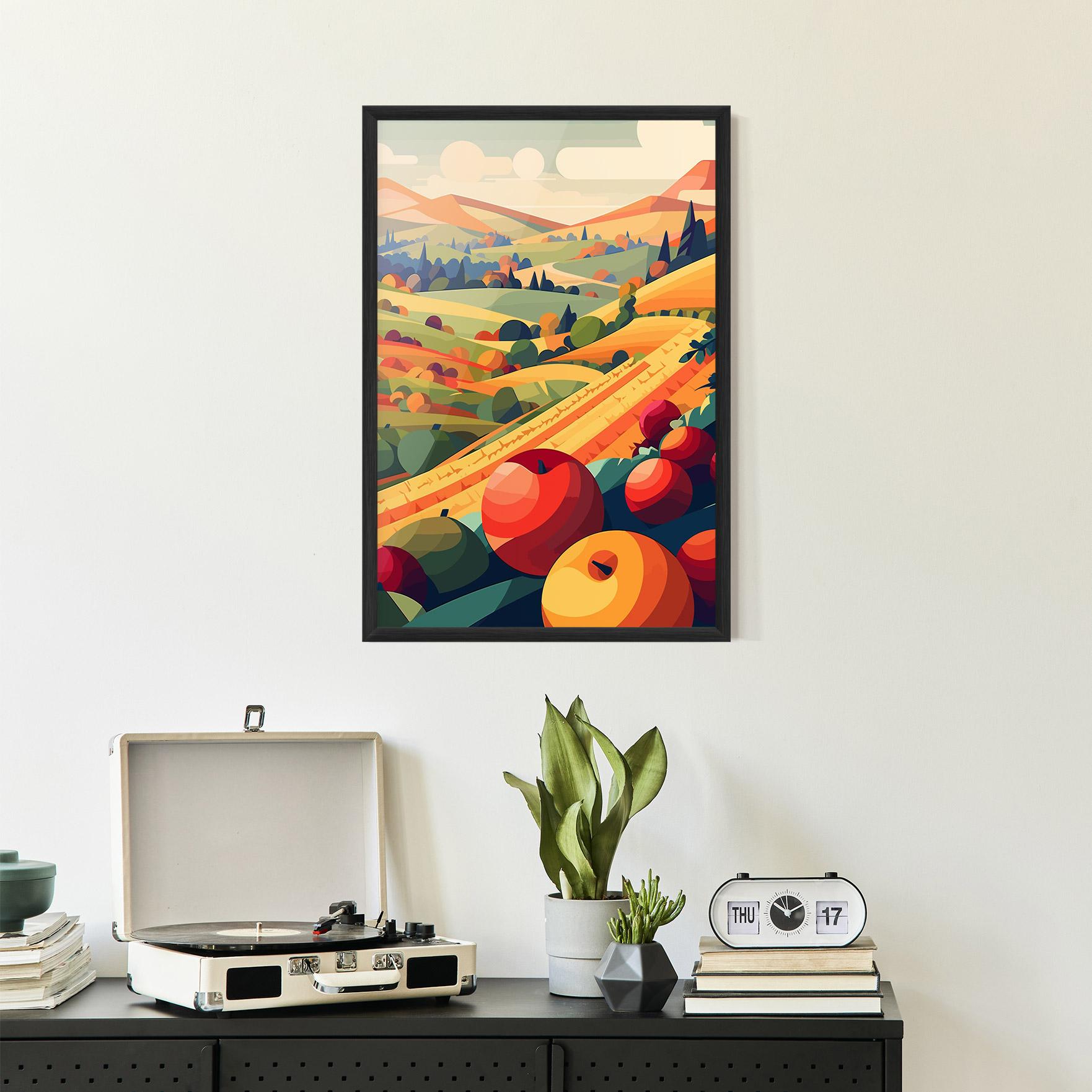 Poster Înrămat Autumn Rural Fruits mockup 2