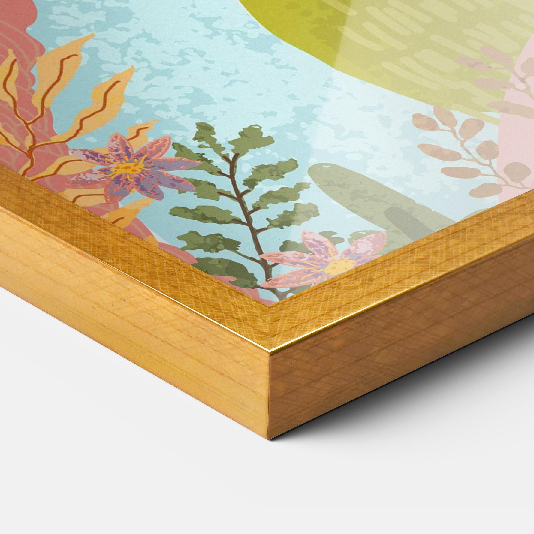 Poster Înrămat Pink House View mockup 3