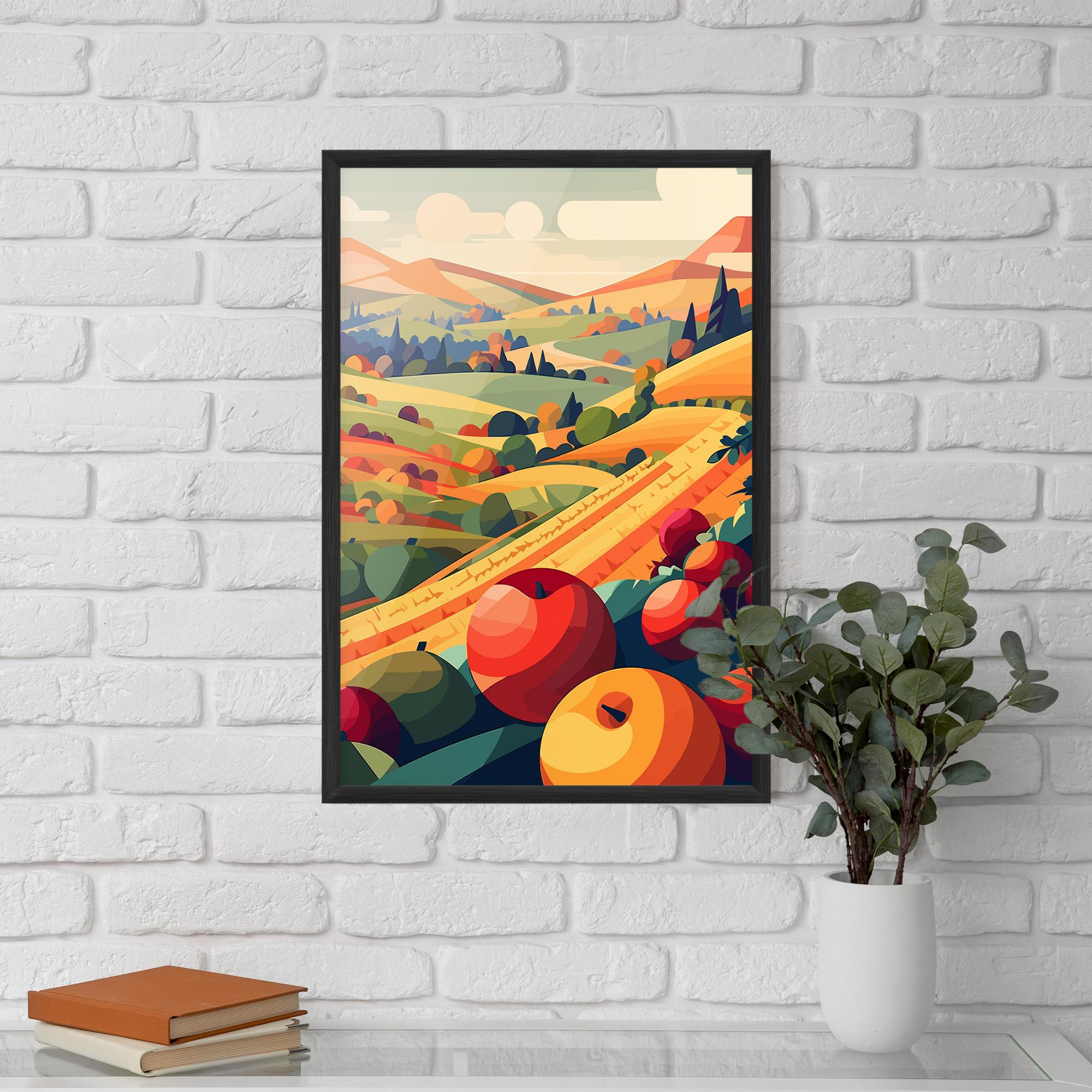 Poster Înrămat Autumn Rural Fruits mockup 5