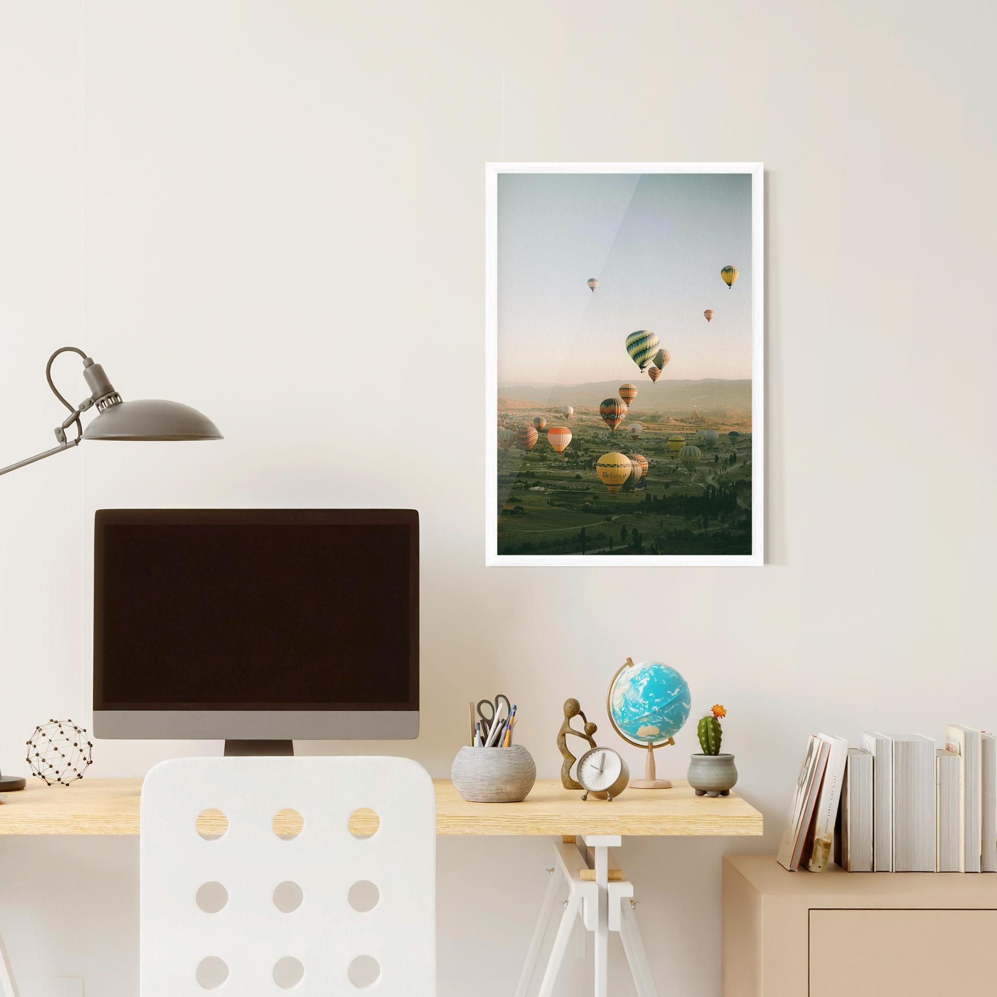 Poster Înrămat Hot Ballons mockup 6