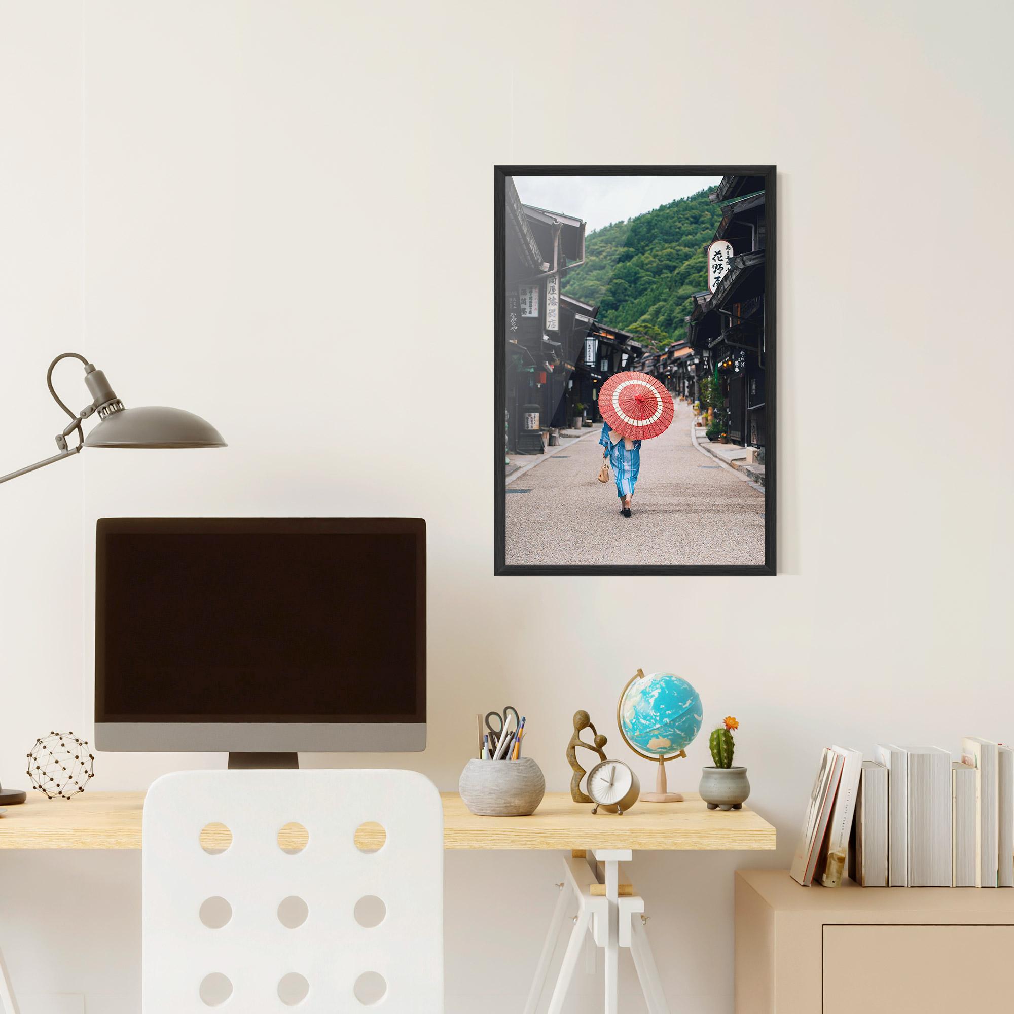 Poster Înrămat China Roads mockup 6