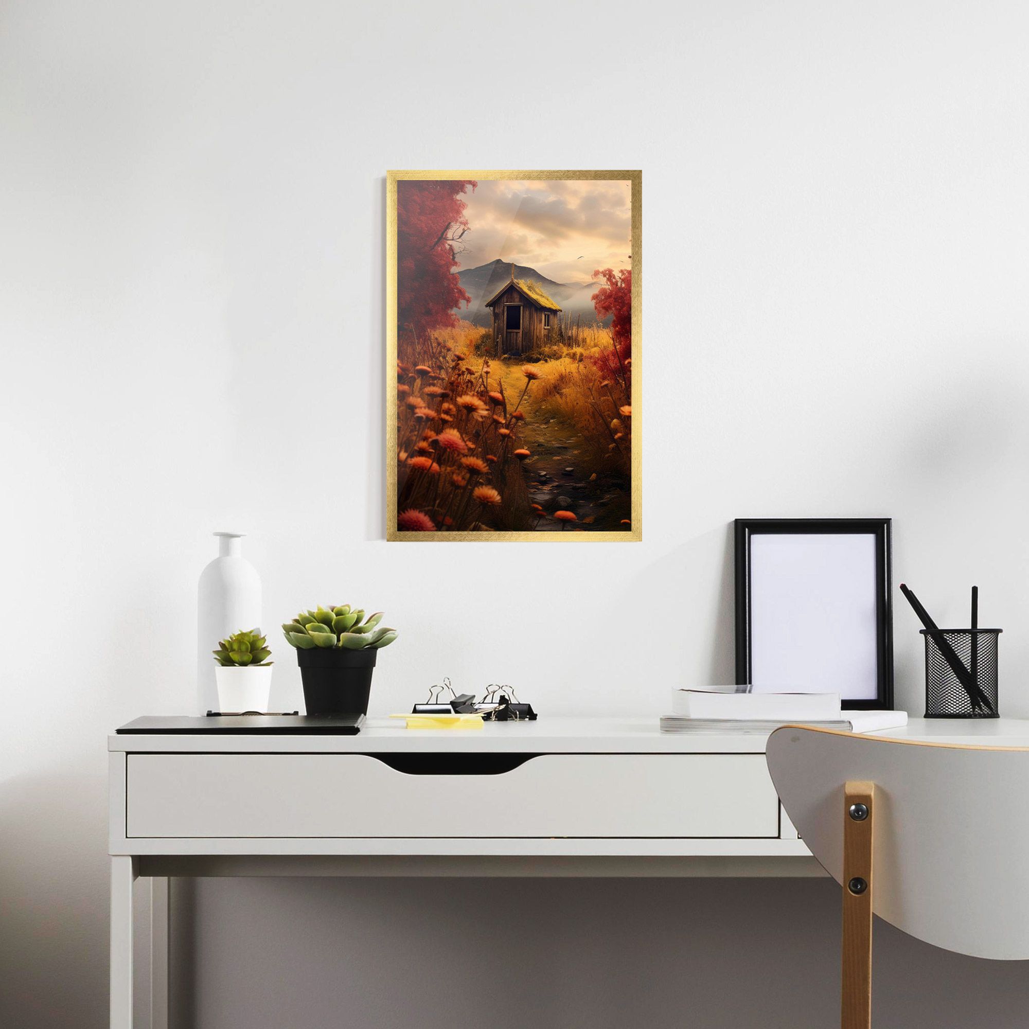 Small Cabin Field mockup 7