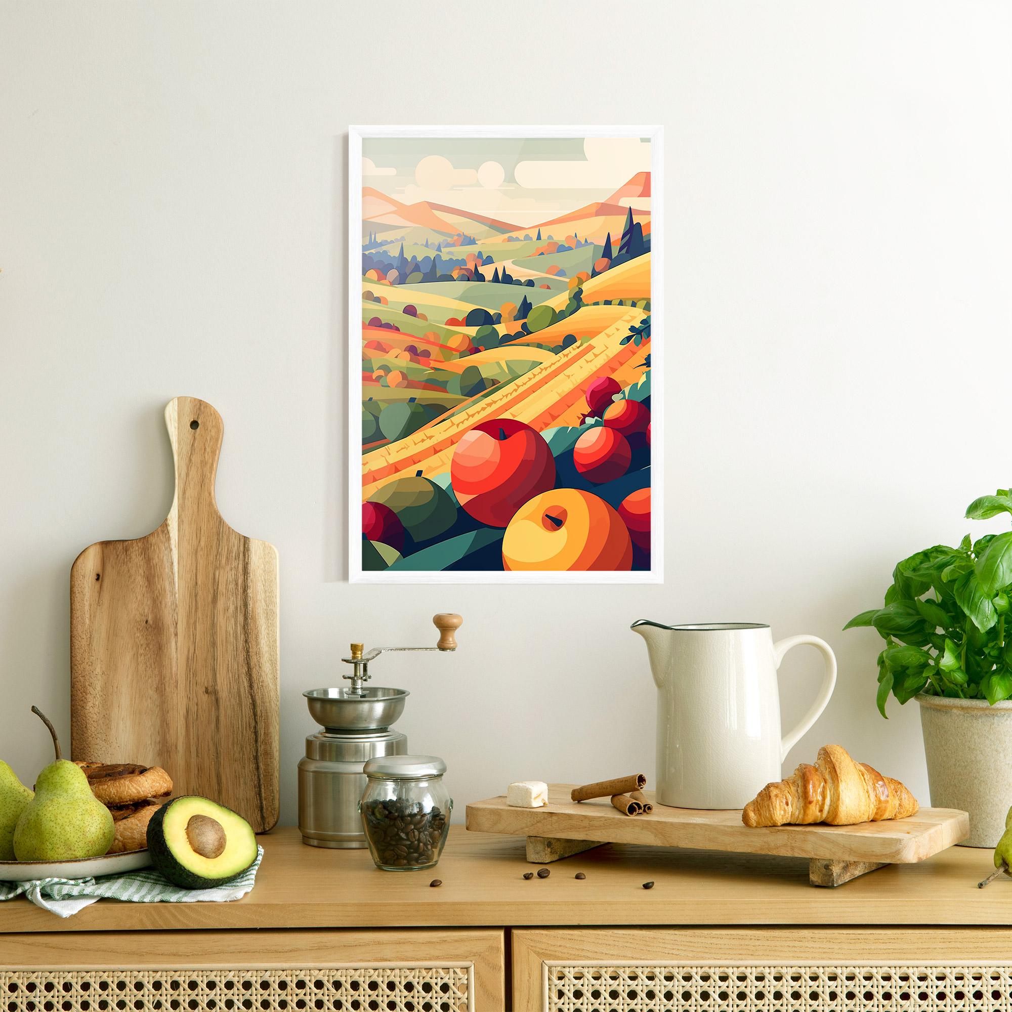 Poster Înrămat Autumn Rural Fruits mockup 8