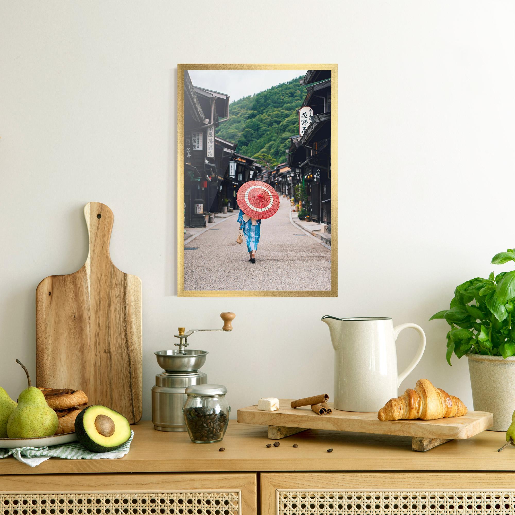 Poster Înrămat China Roads mockup 8