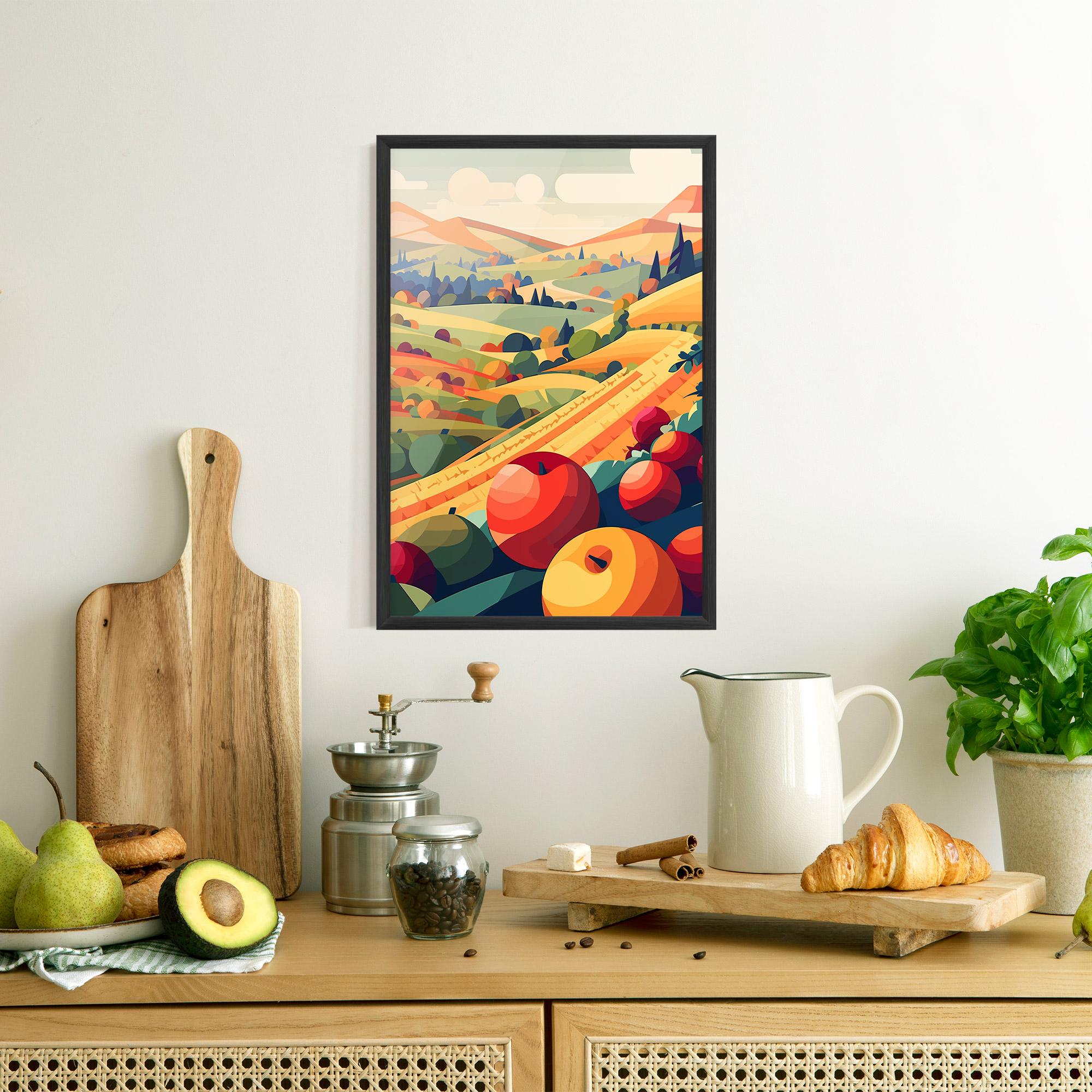 Poster Înrămat Autumn Rural Fruits mockup 8