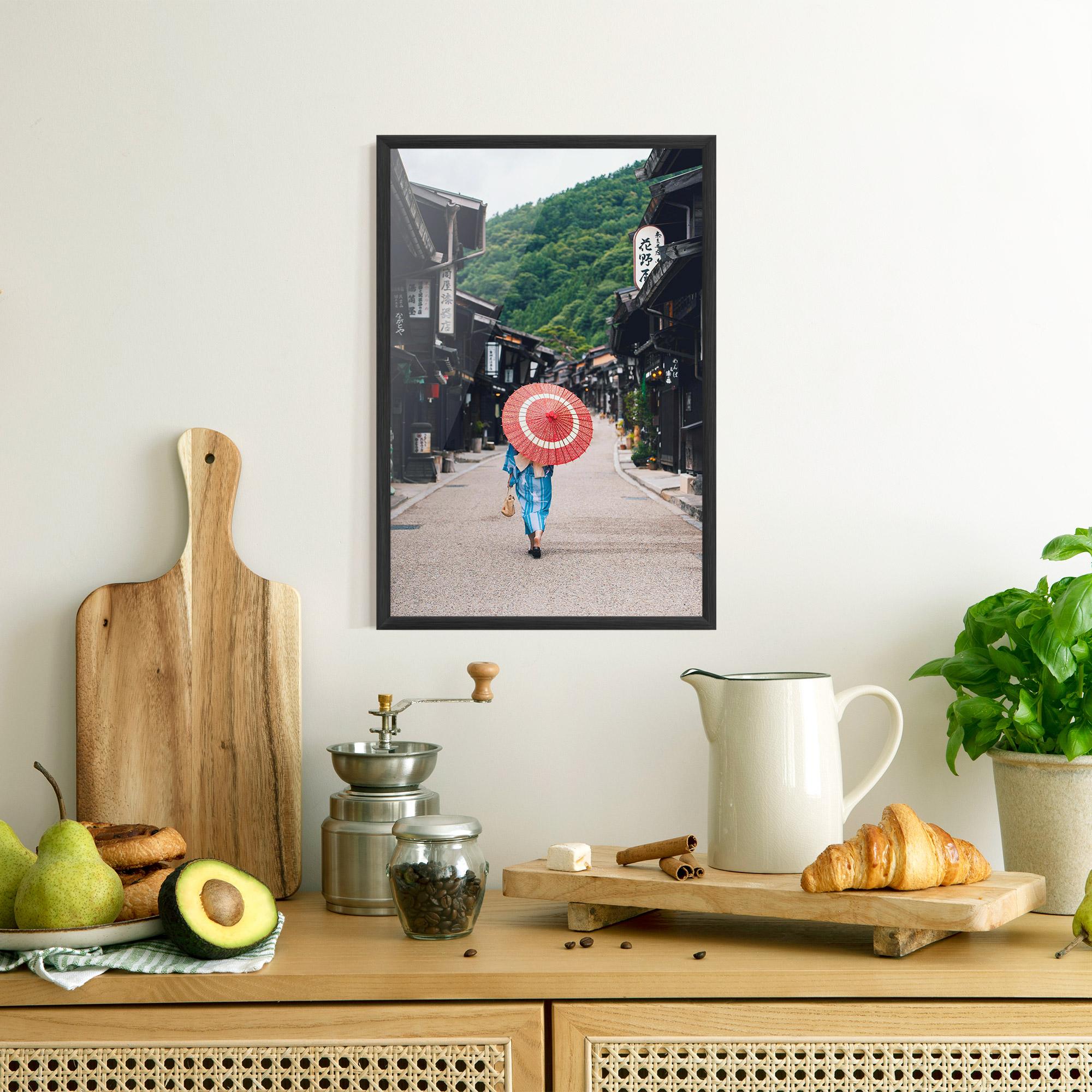 Poster Înrămat China Roads mockup 8