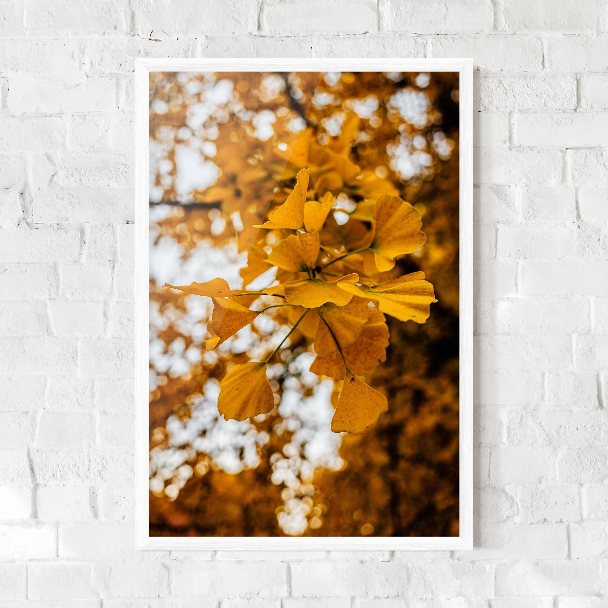 Poster Înrămat Strong Yellow Leaves mockup 0