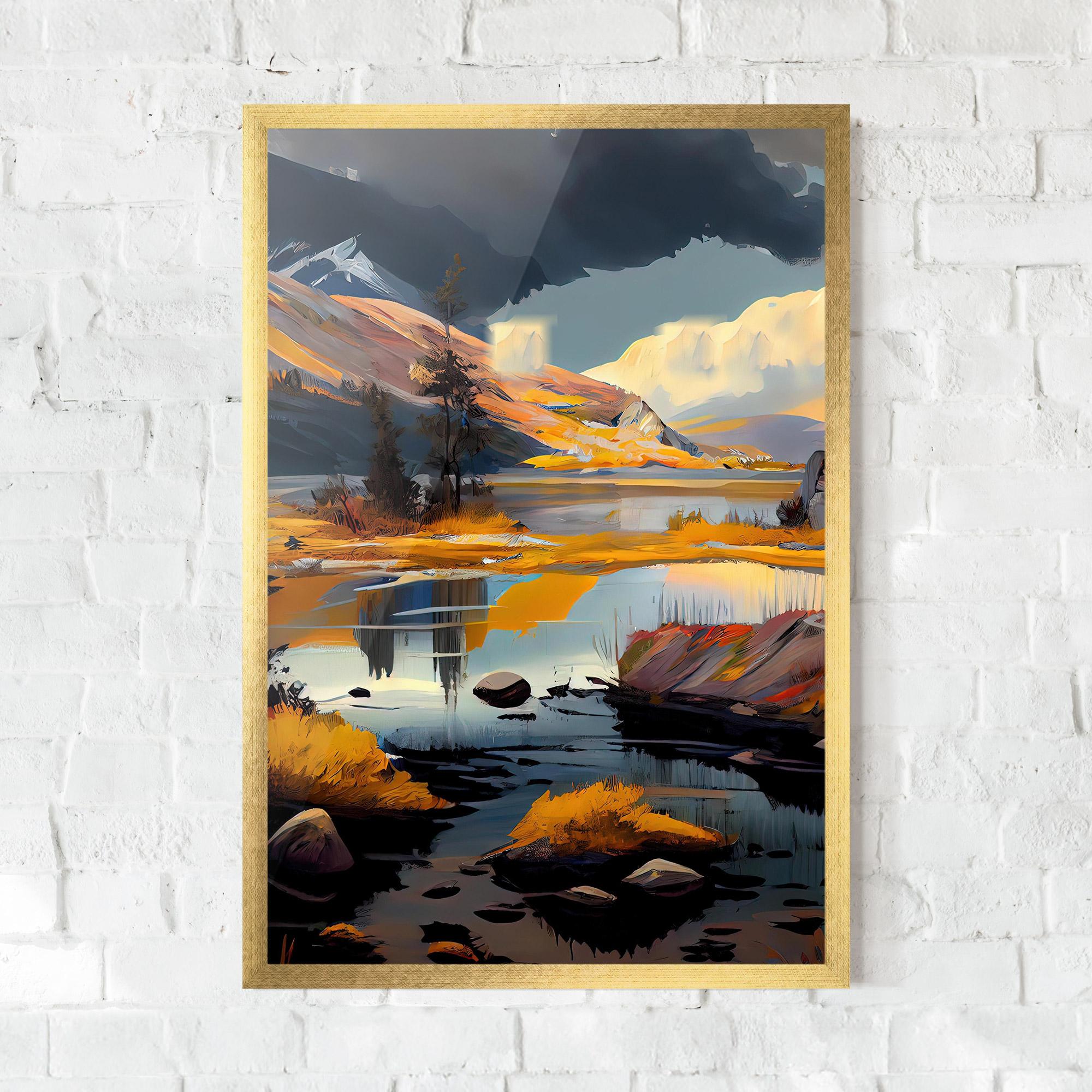 Poster Înrămat Autumn Landscape mockup 0