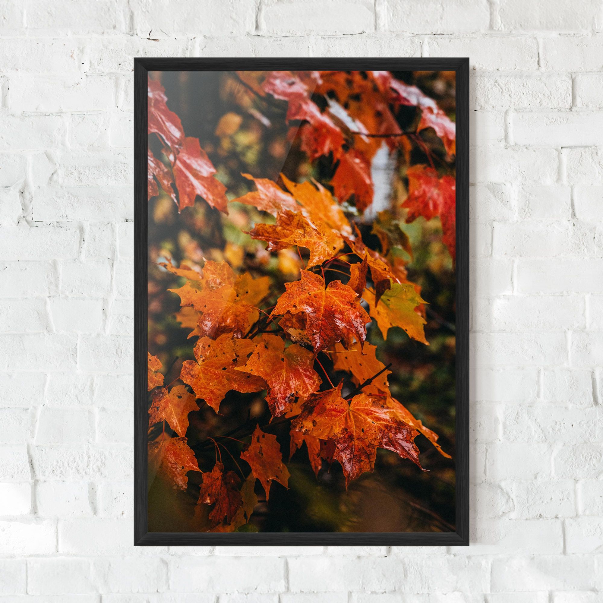 Orange Autumn Leaves mockup 0