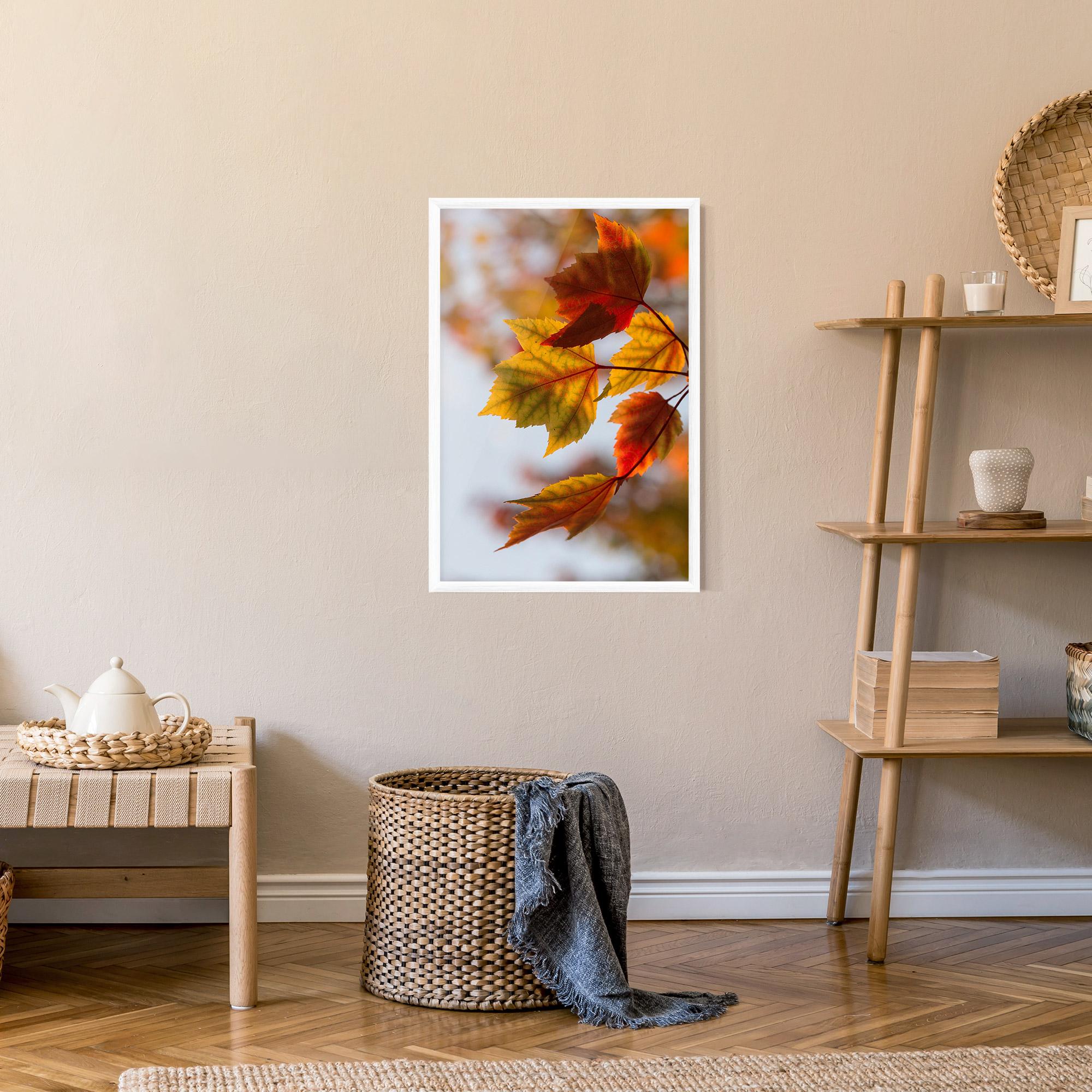 Poster Înrămat Red Yellow Autumn mockup 9