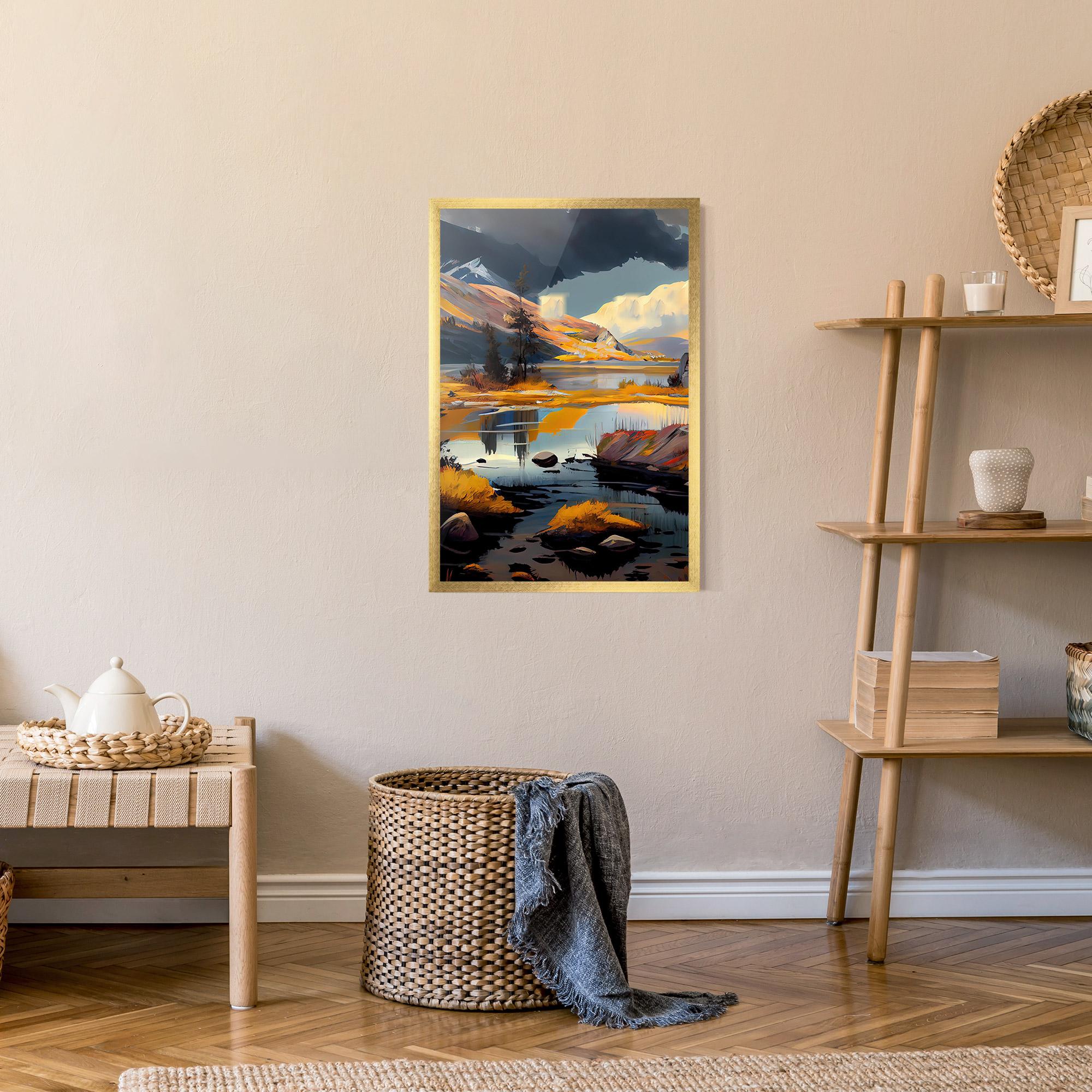 Poster Înrămat Autumn Landscape mockup 9