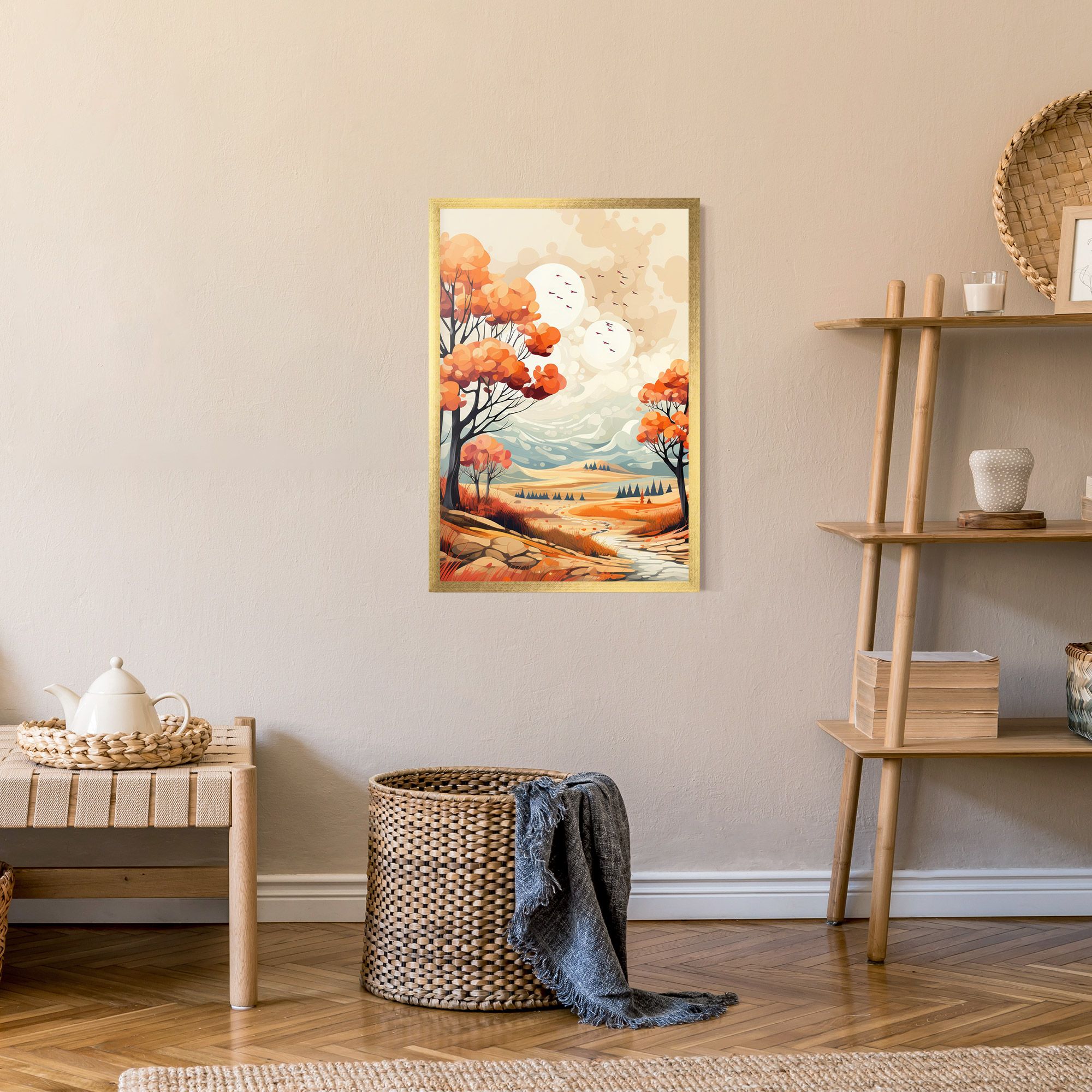 Autumn Tree Painting mockup 9