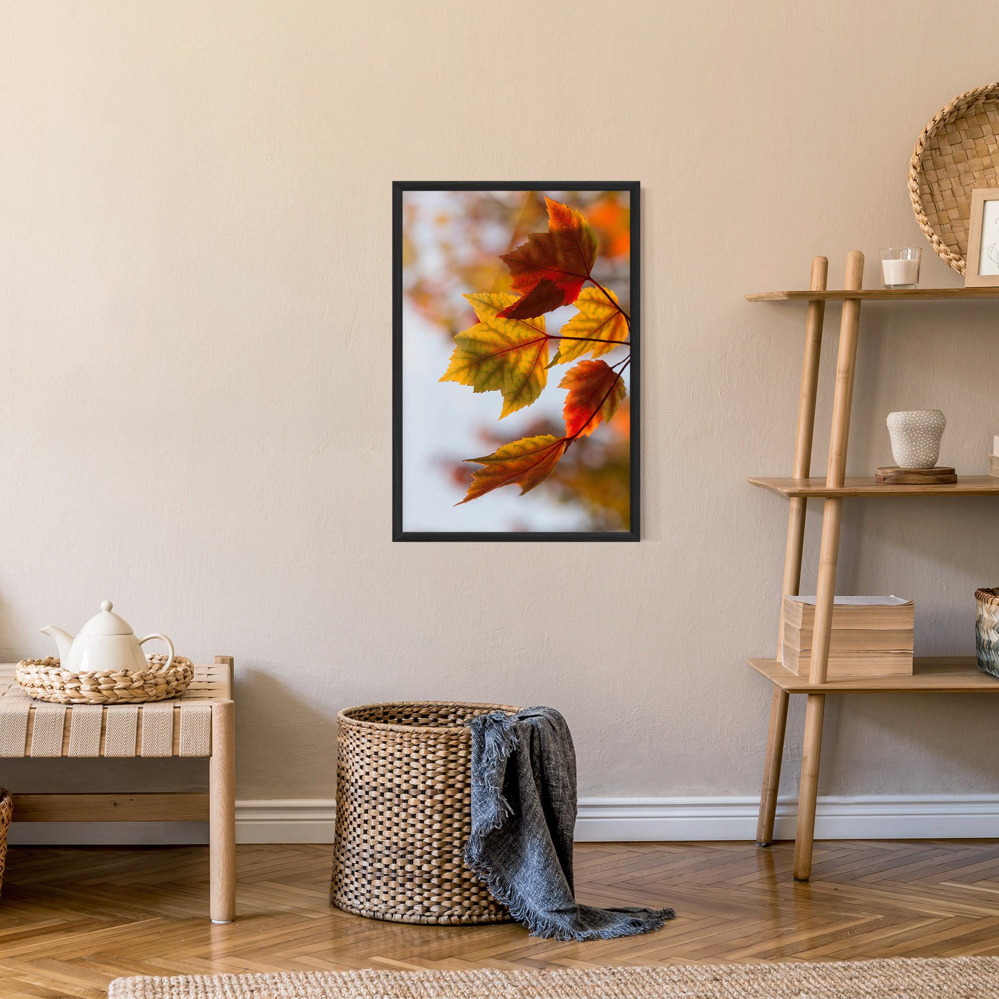 Poster Înrămat Red Yellow Autumn mockup 9