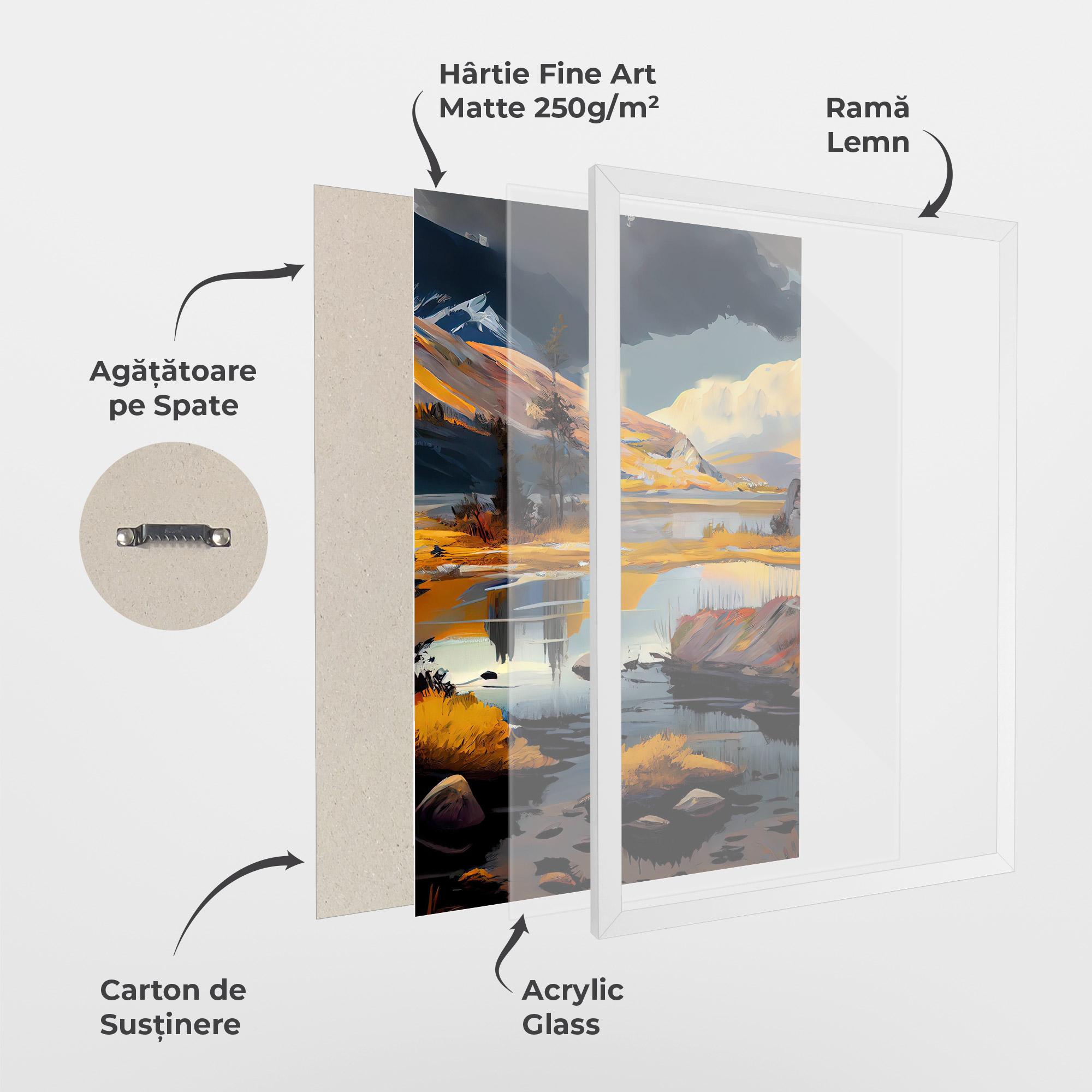 Poster Înrămat Autumn Landscape mockup 1
