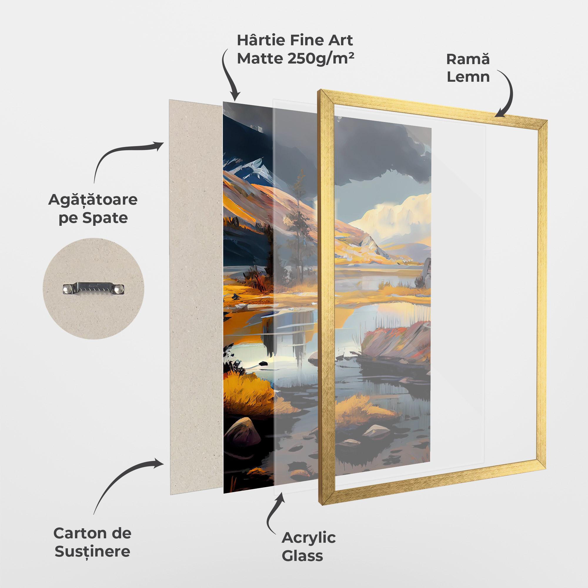 Poster Înrămat Autumn Landscape mockup 1