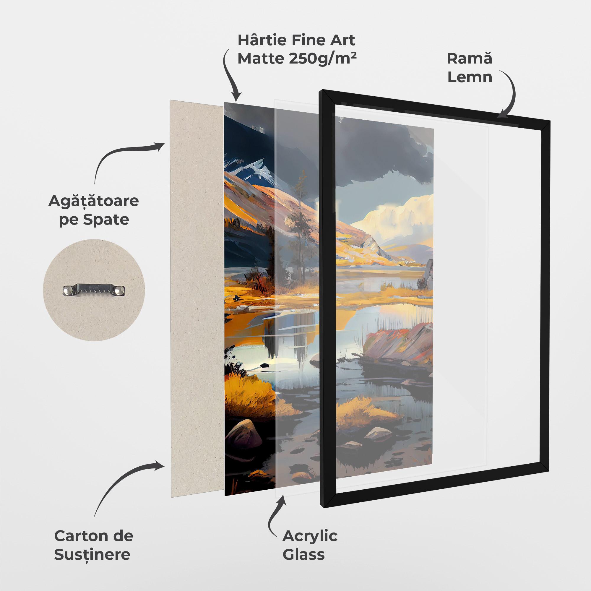 Poster Înrămat Autumn Landscape mockup 1