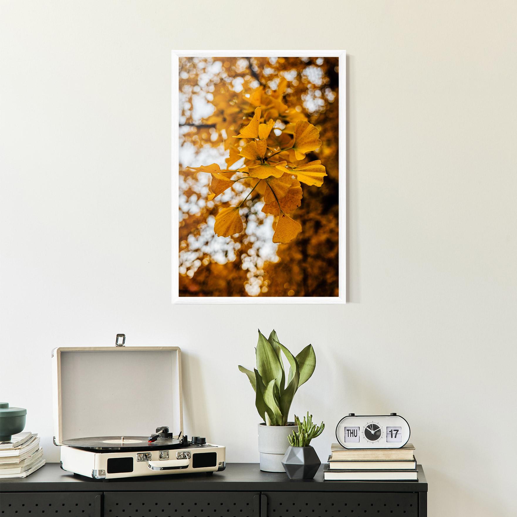 Poster Înrămat Strong Yellow Leaves mockup 2