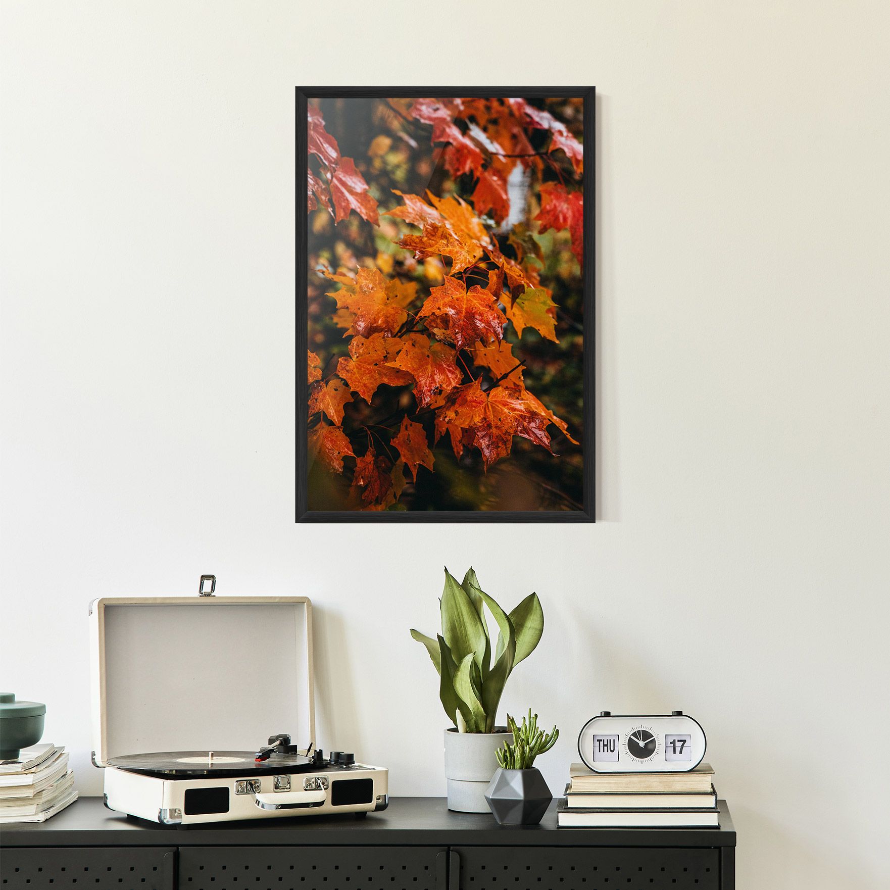 Orange Autumn Leaves mockup 2
