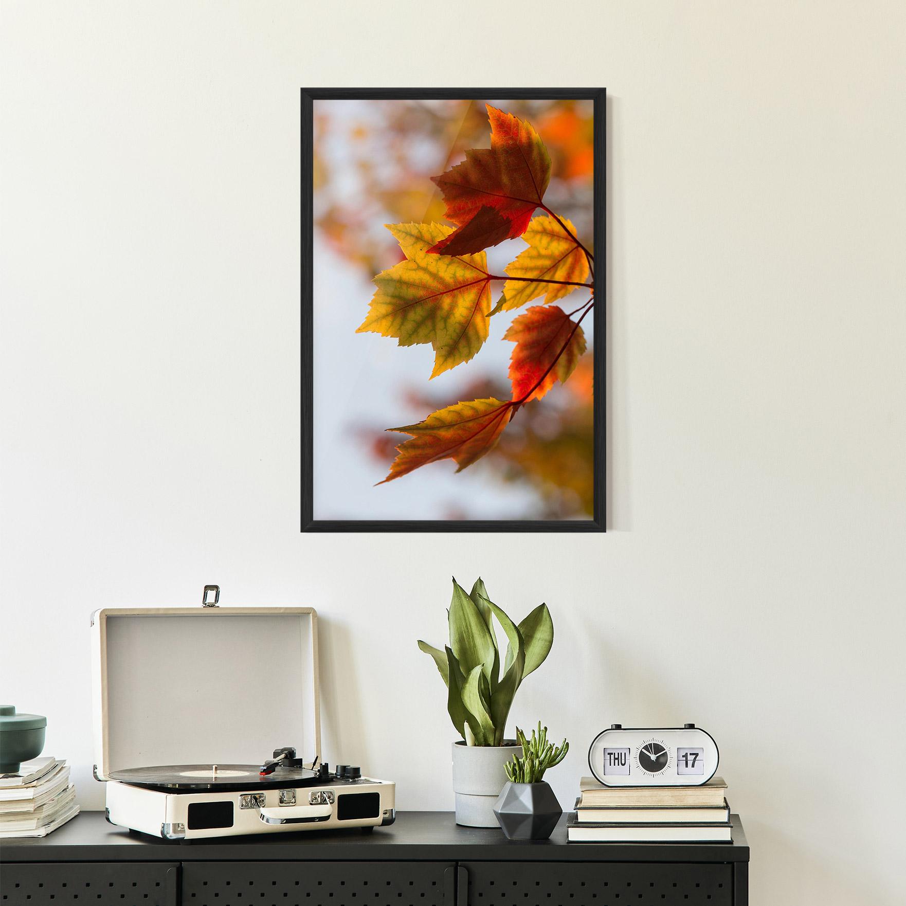 Poster Înrămat Red Yellow Autumn mockup 2